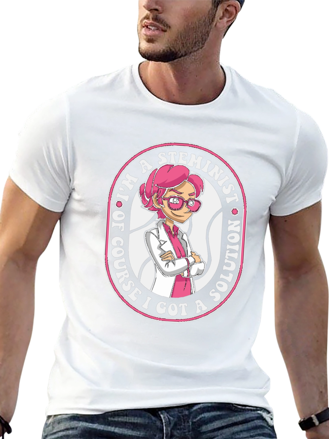 STEMinist Cartoon T-Shirt - Science & Womens Rights Tee