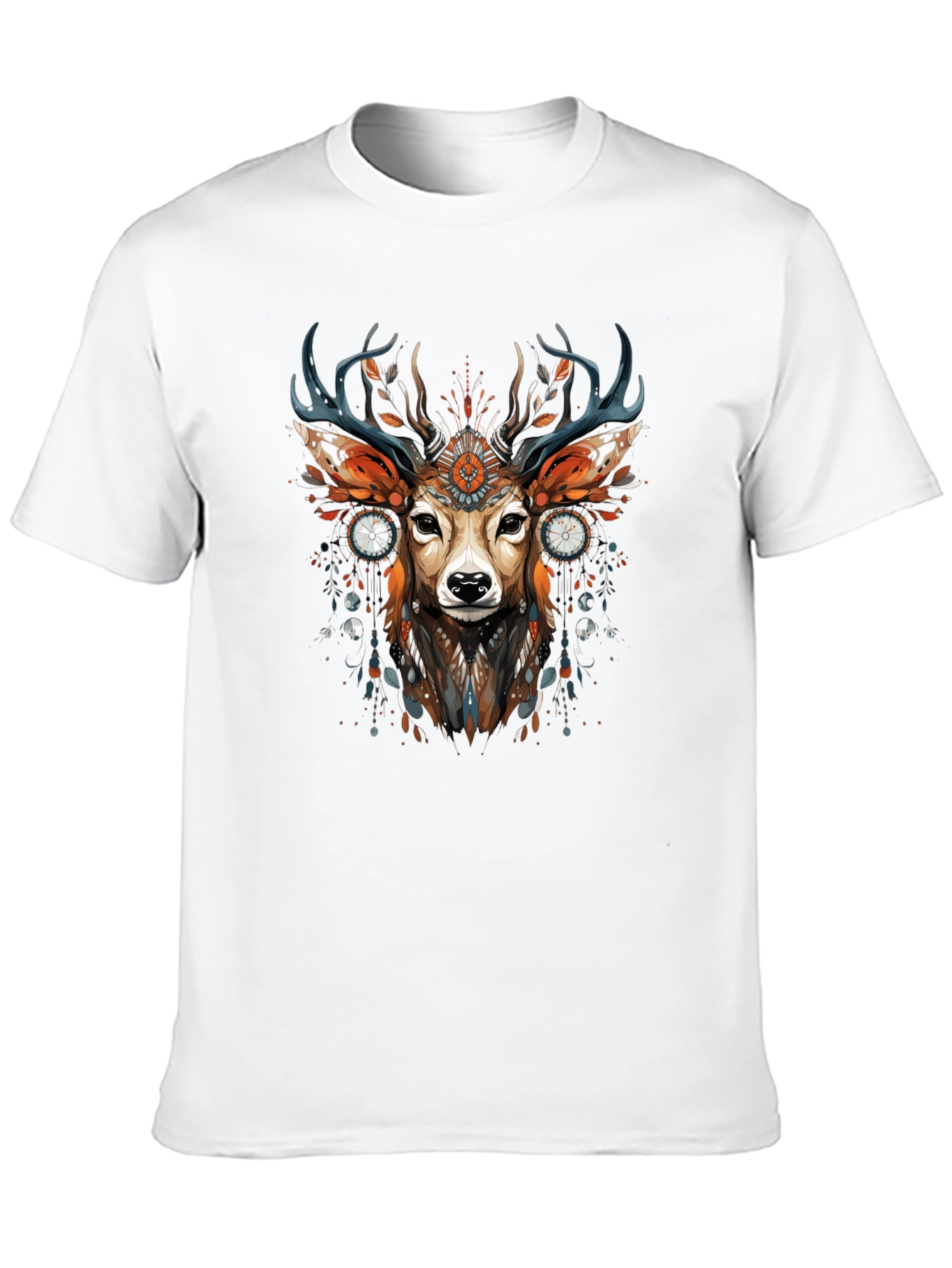 Mystic Deer Graphic Tee - Black