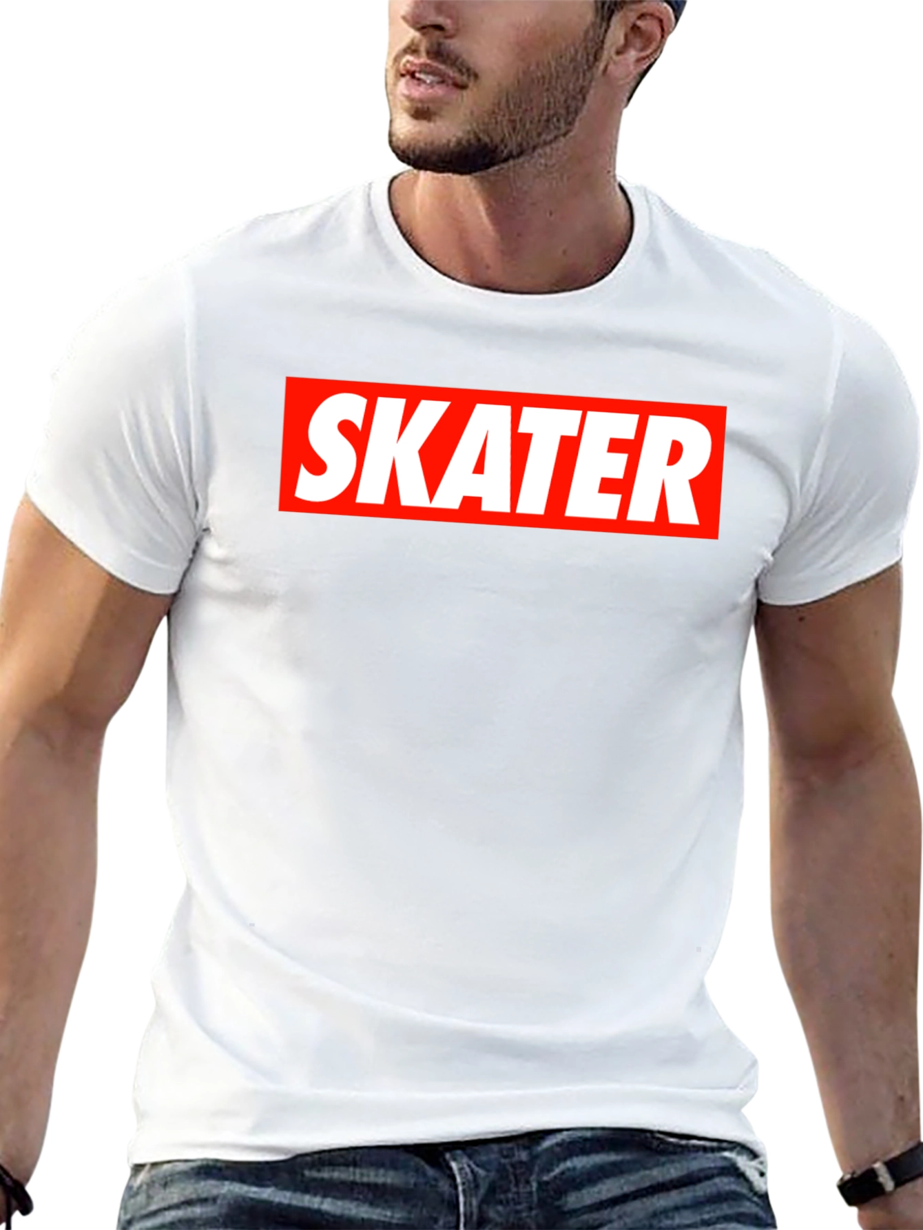 Skater Tee - Classic Box Logo Style