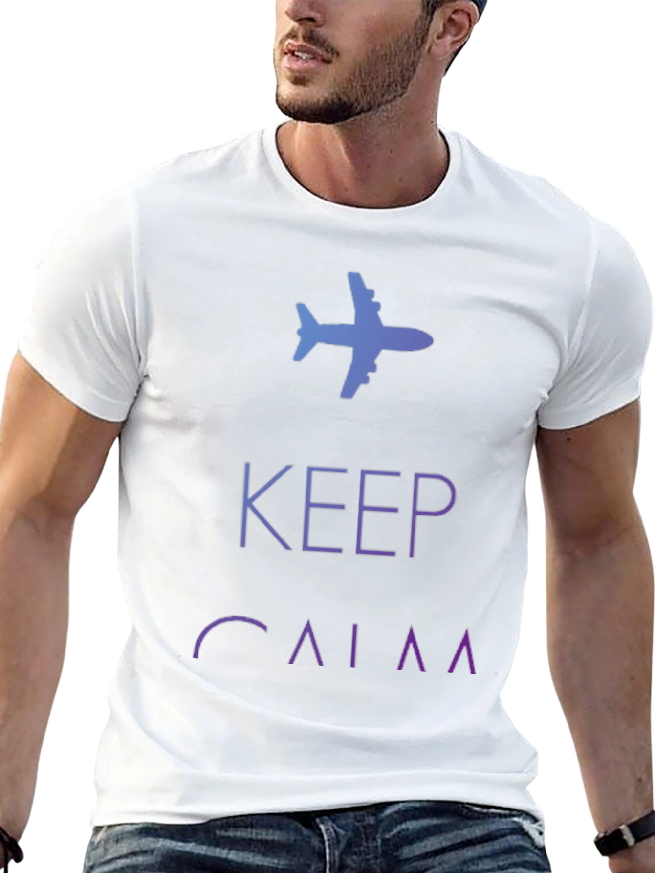 Keep Calm and Fly Black T-Shirt