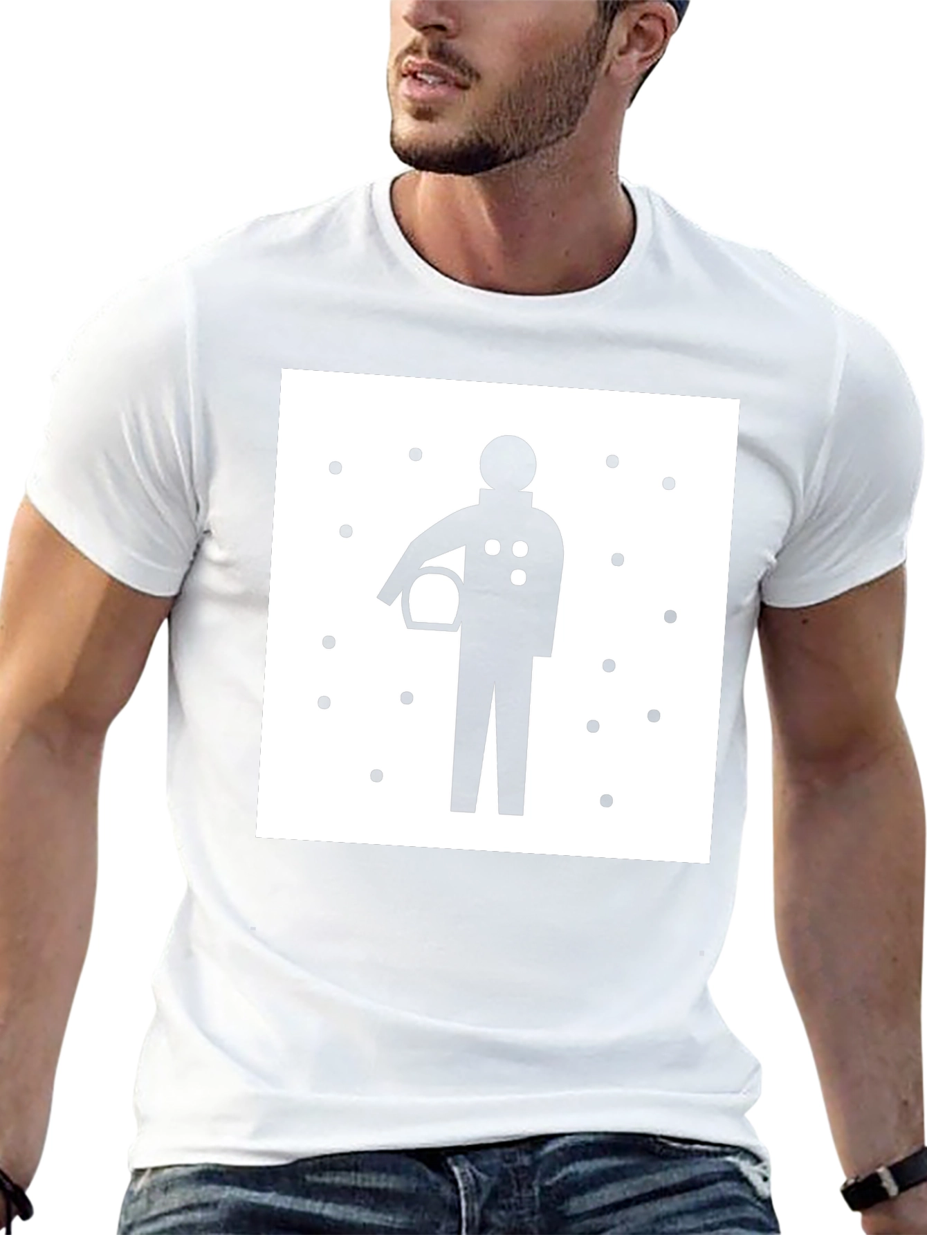 Astronaut Graphic Tee - Stylish Black T-Shirt