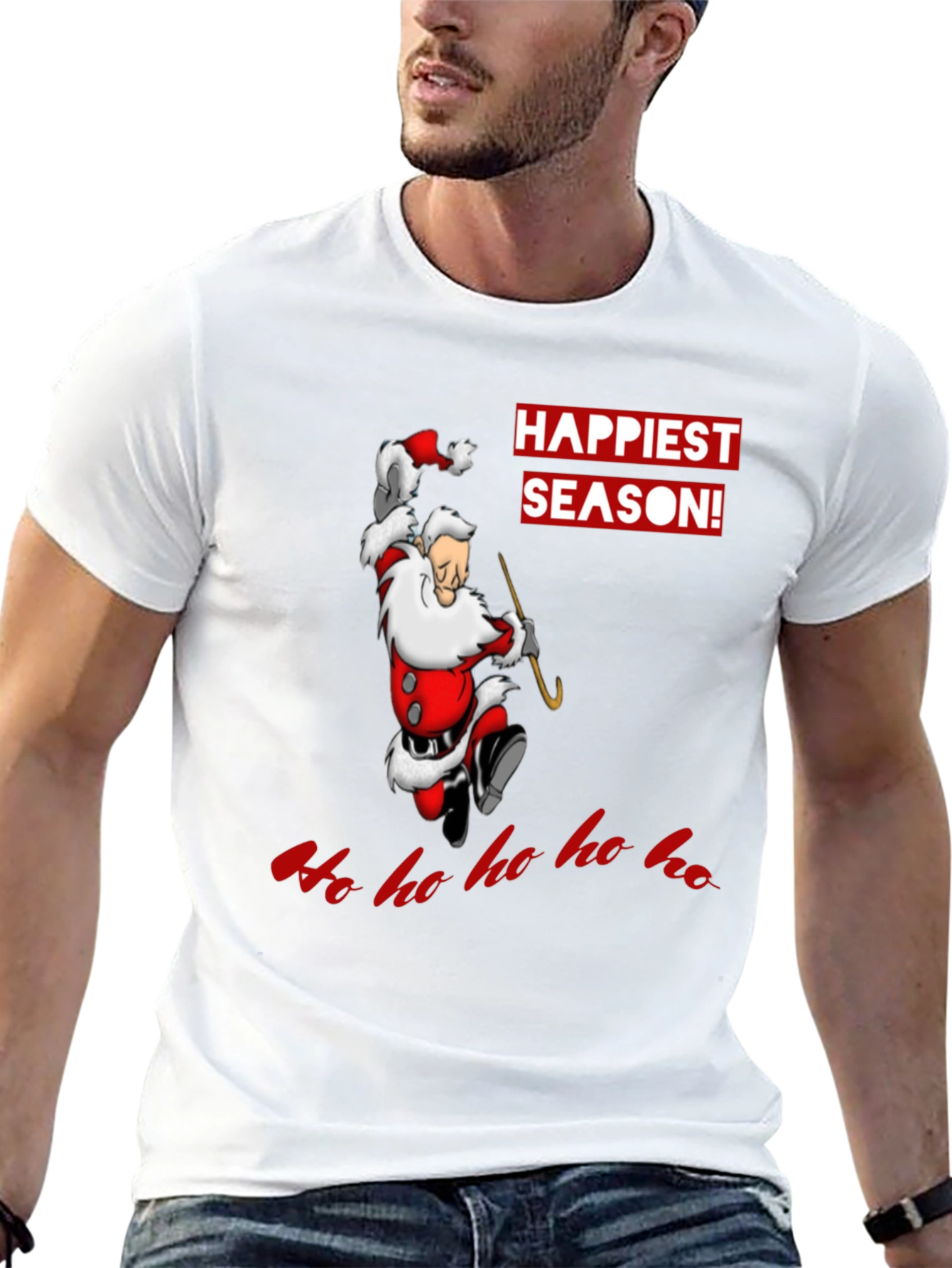 Happiest Season Santa Graphic T-Shirt