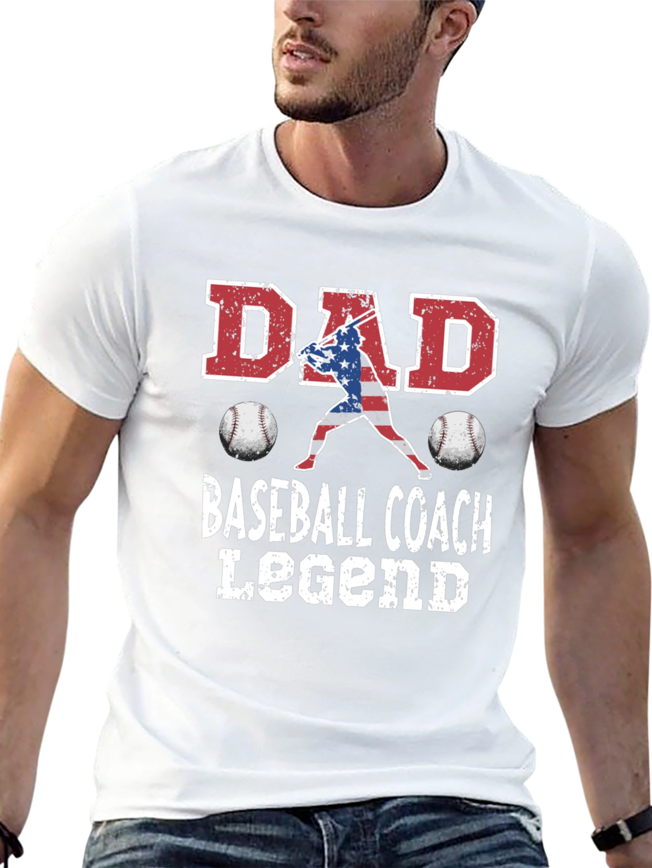 Dad Baseball Coach Legend T-Shirt