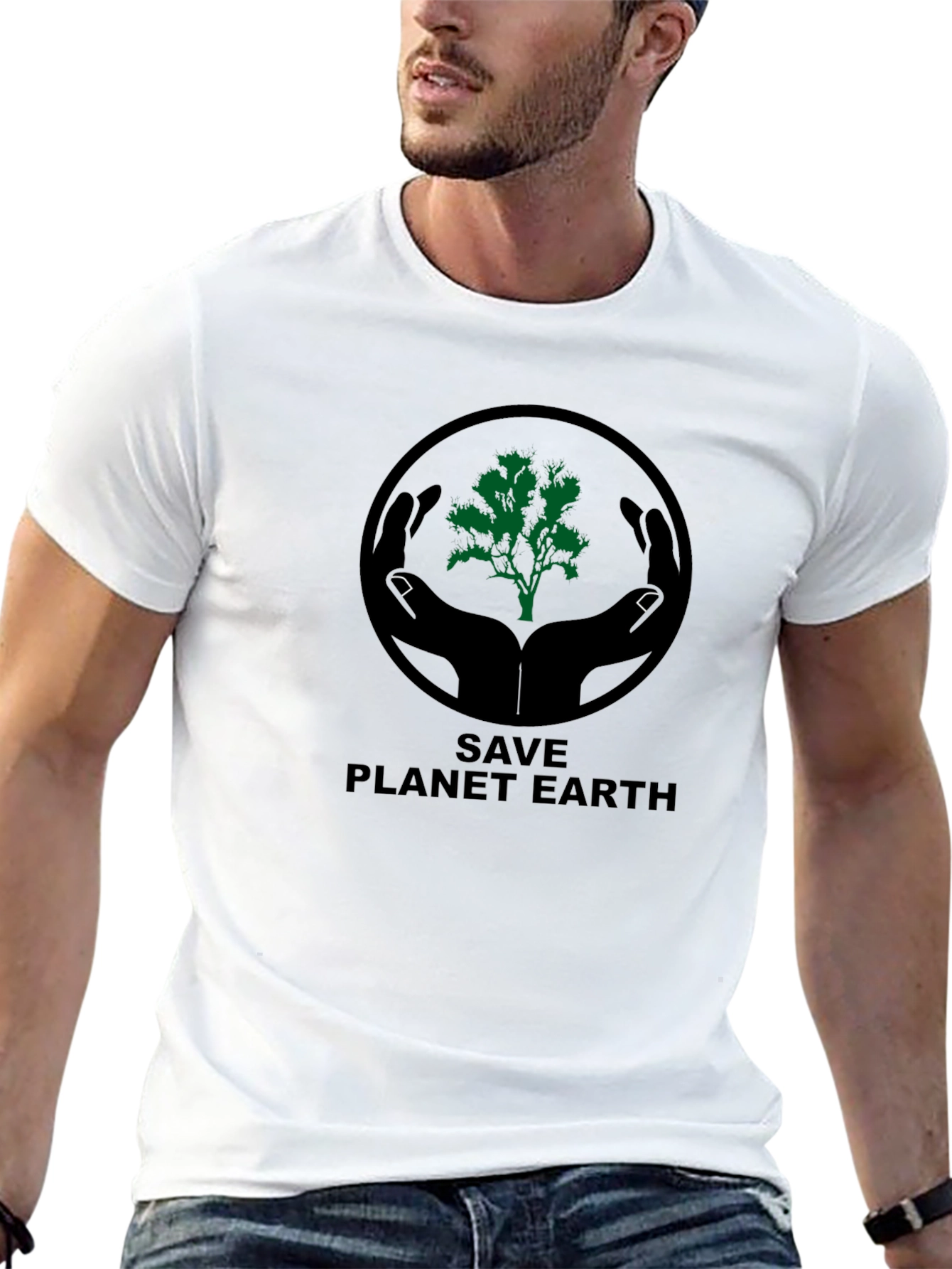 Save Planet Earth Graphic T-Shirt - Eco Friendly