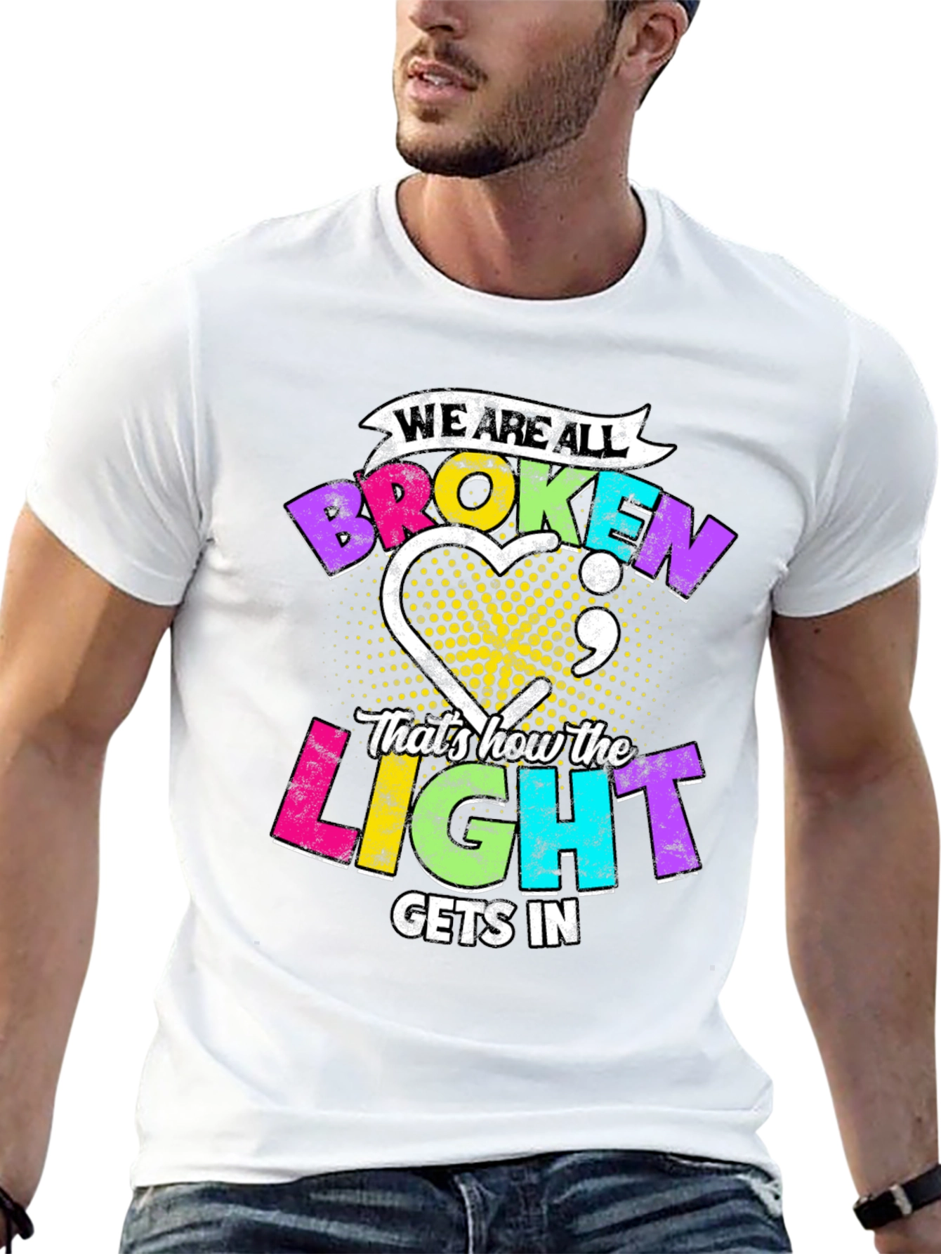 Broken Light T-Shirt: Inspirational Graphic Tee