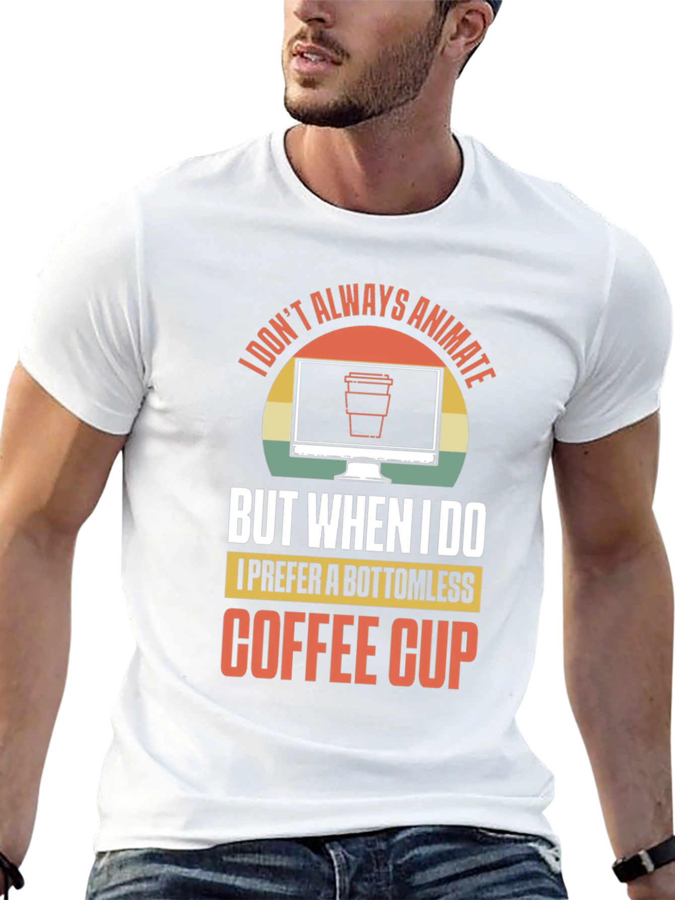 Animate Coffee Lover Graphic T-Shirt