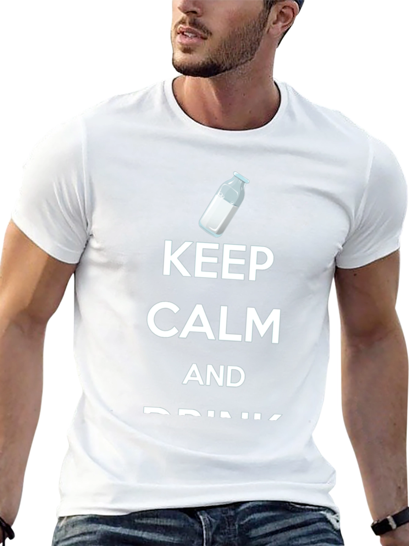 Keep Calm and Drink Milk T-Shirt