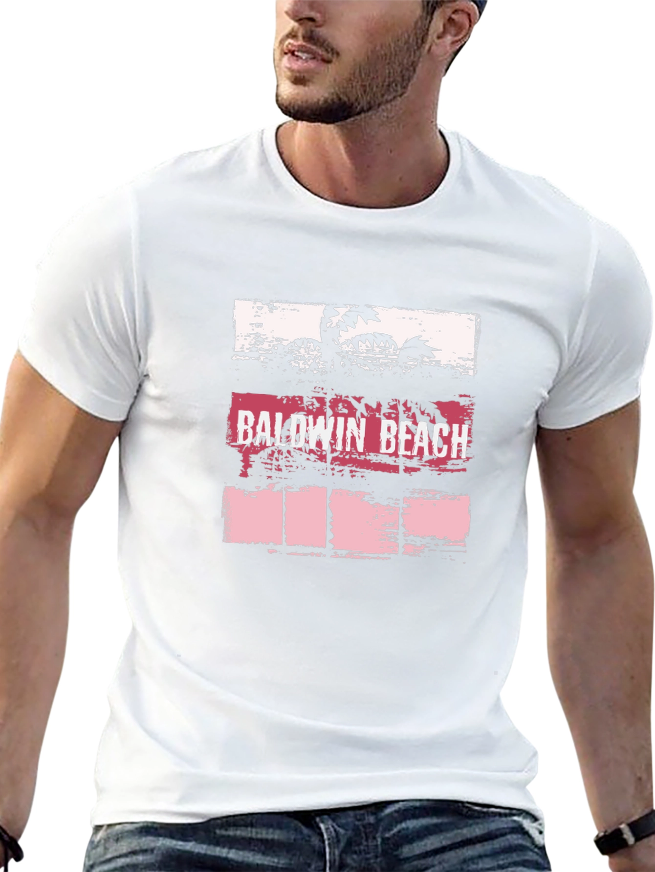 Baldwin Beach Graphic Tee - Tropical Palm Tree T-Shirt