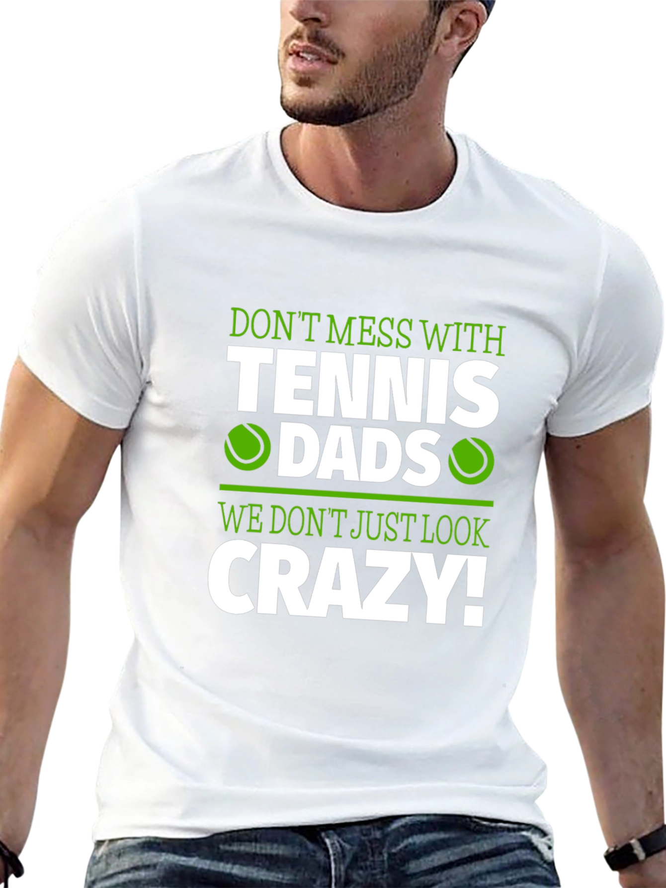 Tennis Dads Crazy Graphic T-Shirt