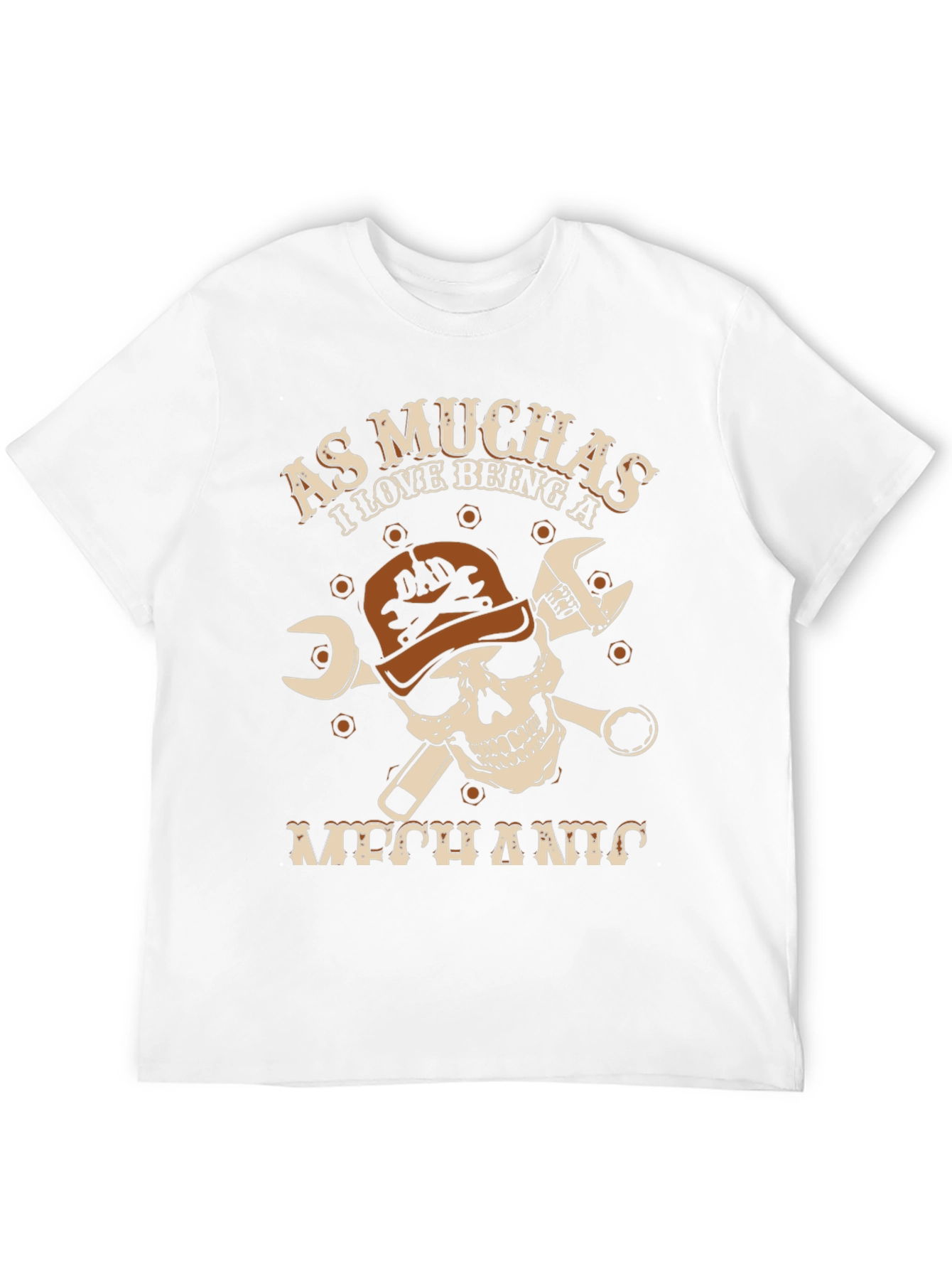 Mechanic Skull Graphic T-Shirt