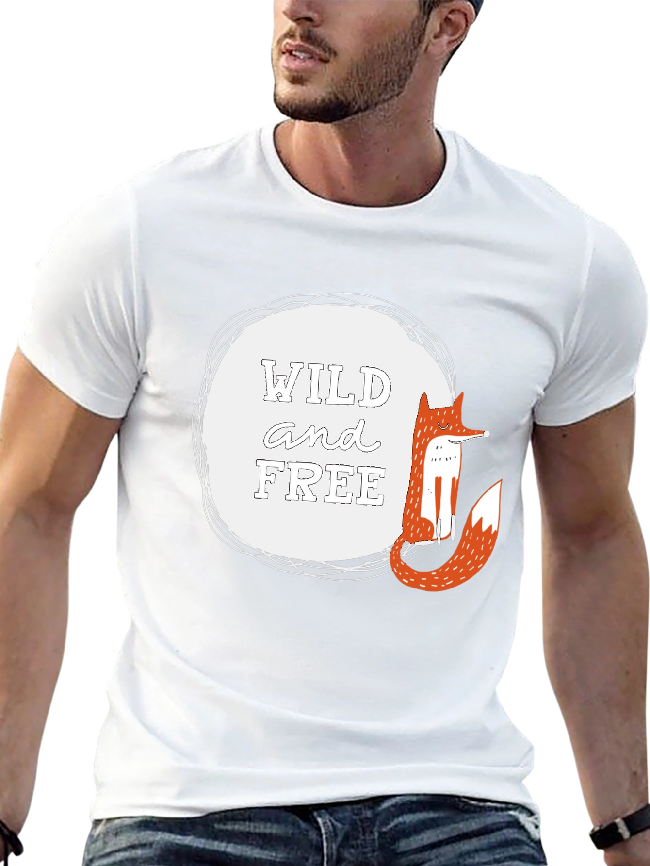 Wild and Free Fox Graphic Tee