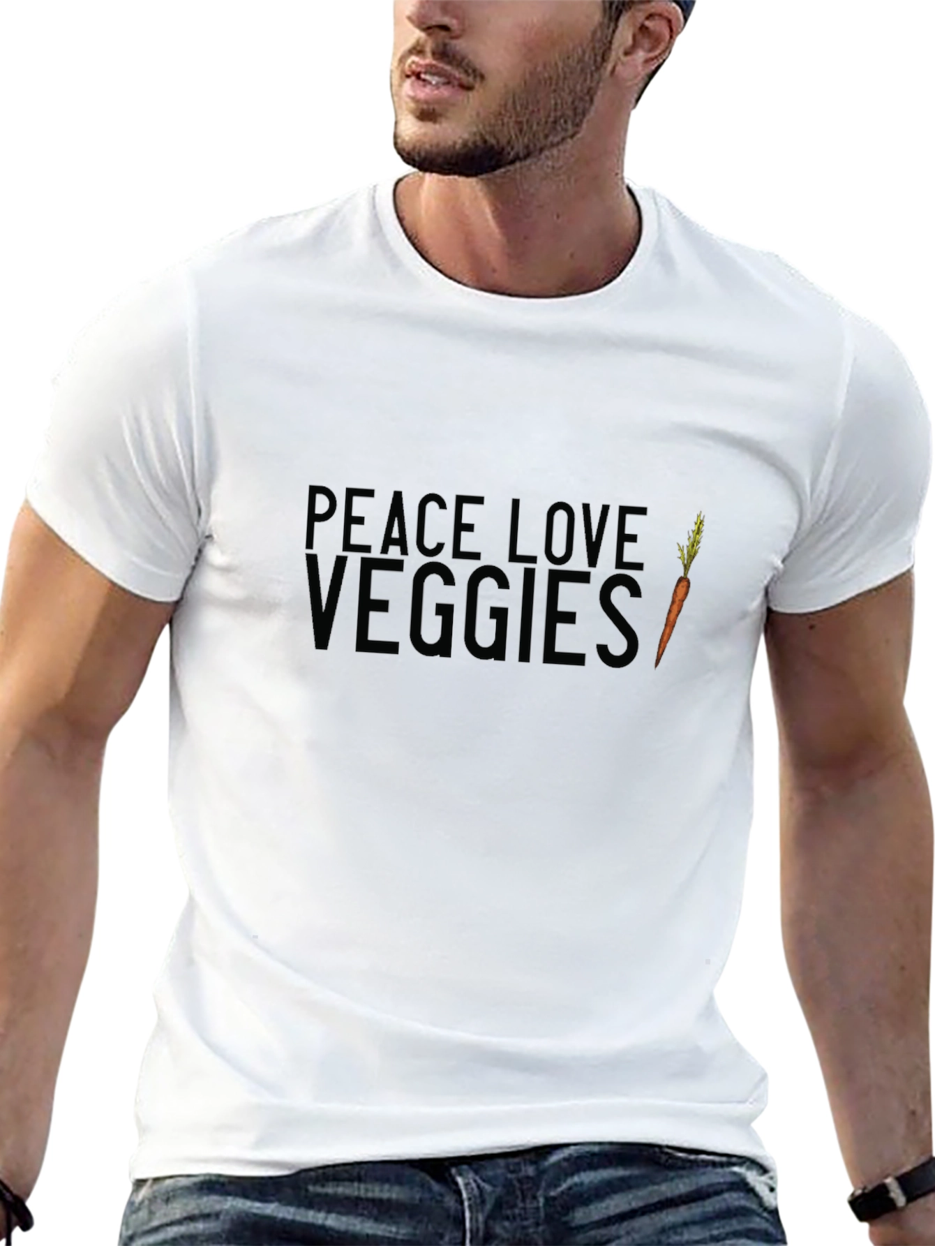 Peace Love Veggies Graphic Tee