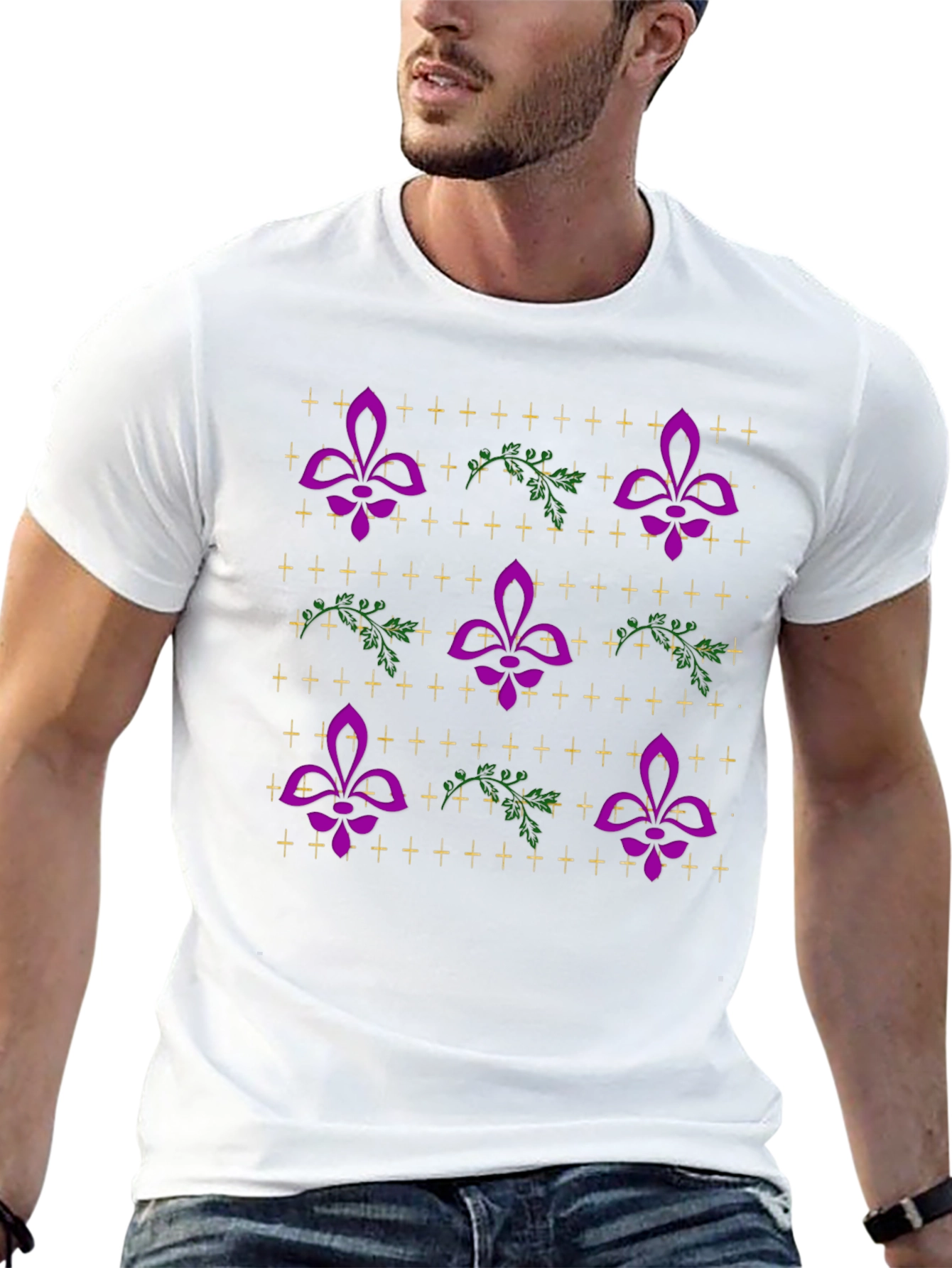 Mardi Gras Fleur-de-lis Graphic Tee