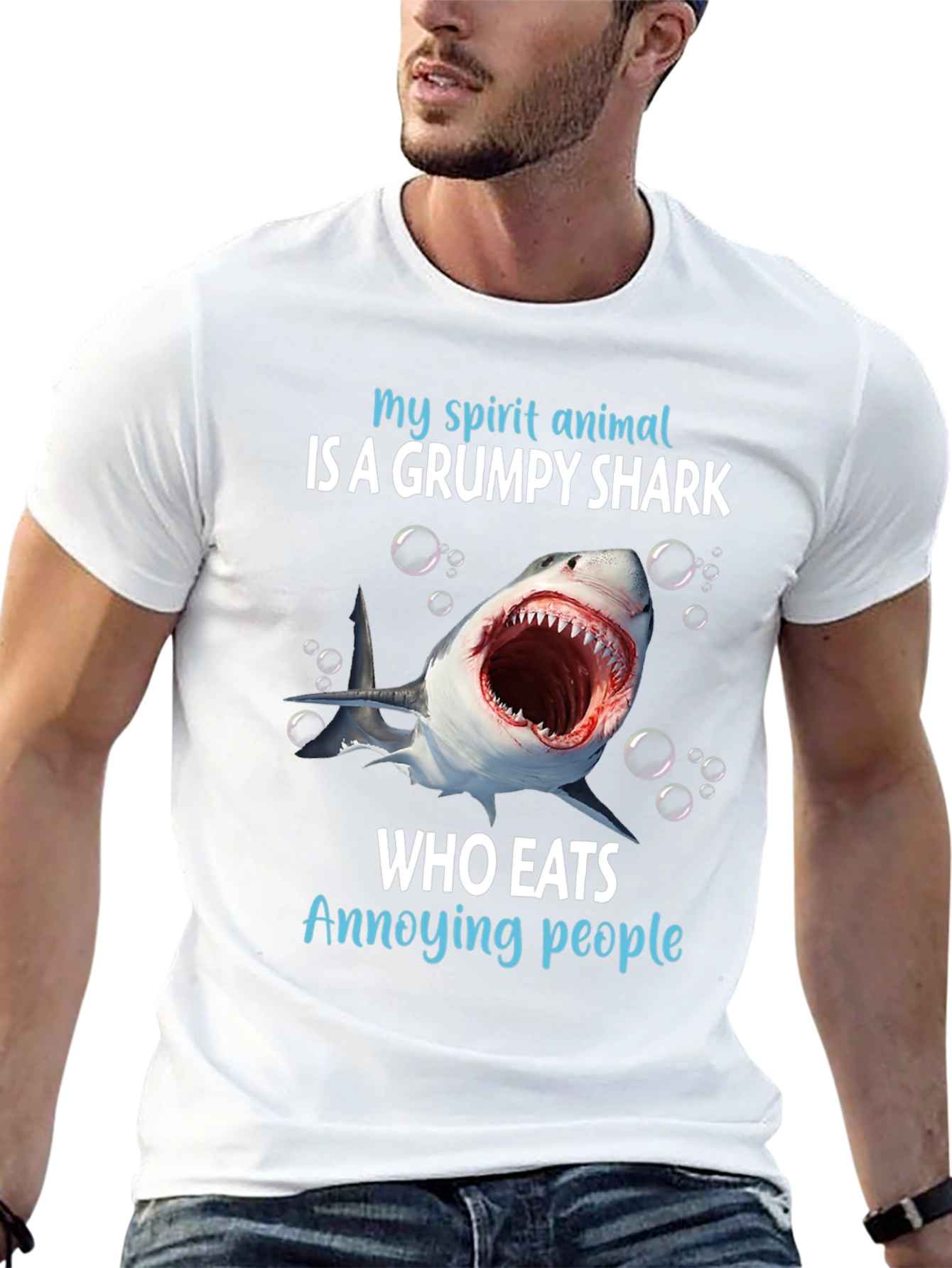 Grumpy Shark T-Shirt - My Spirit Animal Tee
