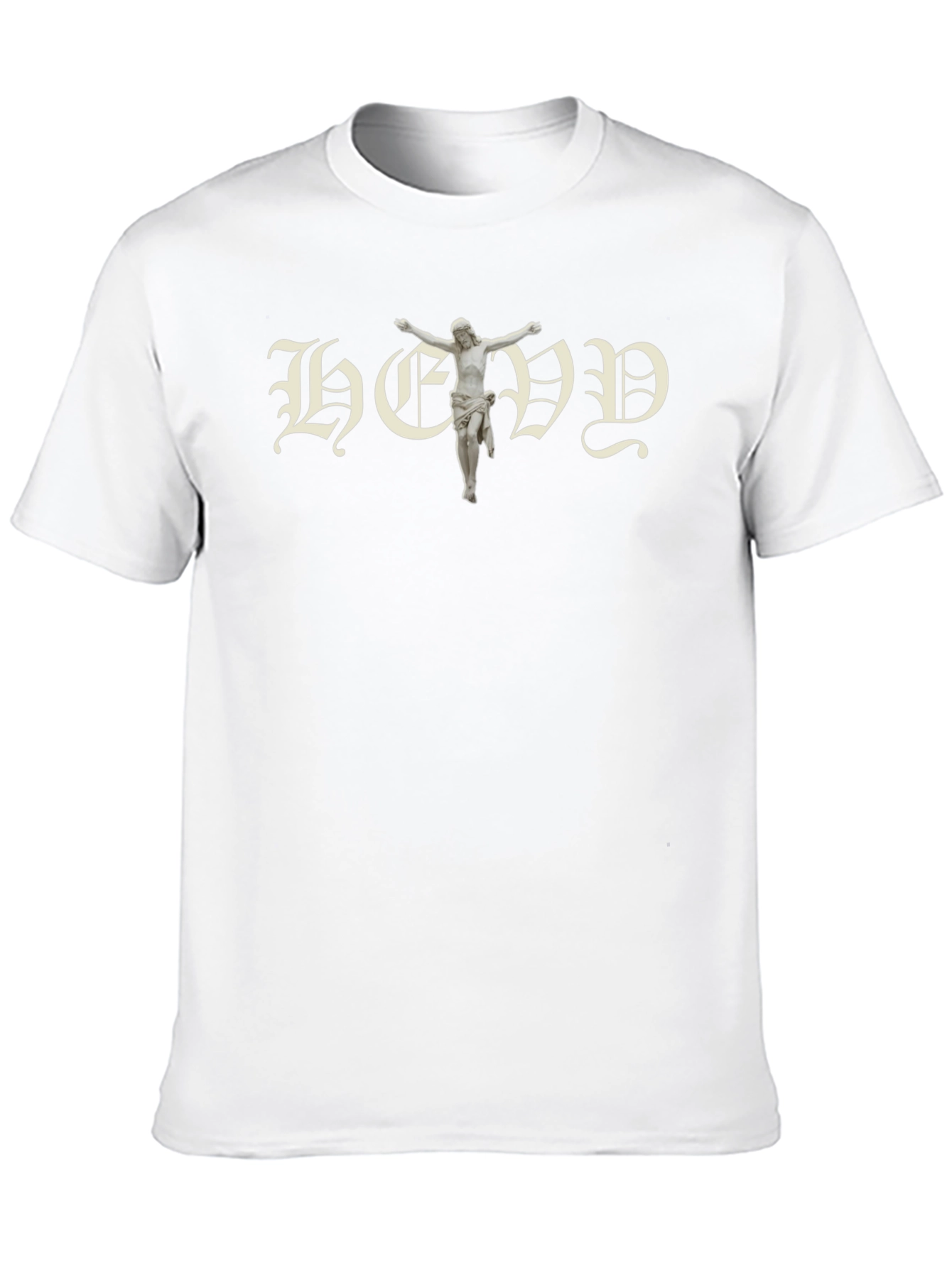 HEVV Graphic Tee - Black Cotton Blend T-Shirt