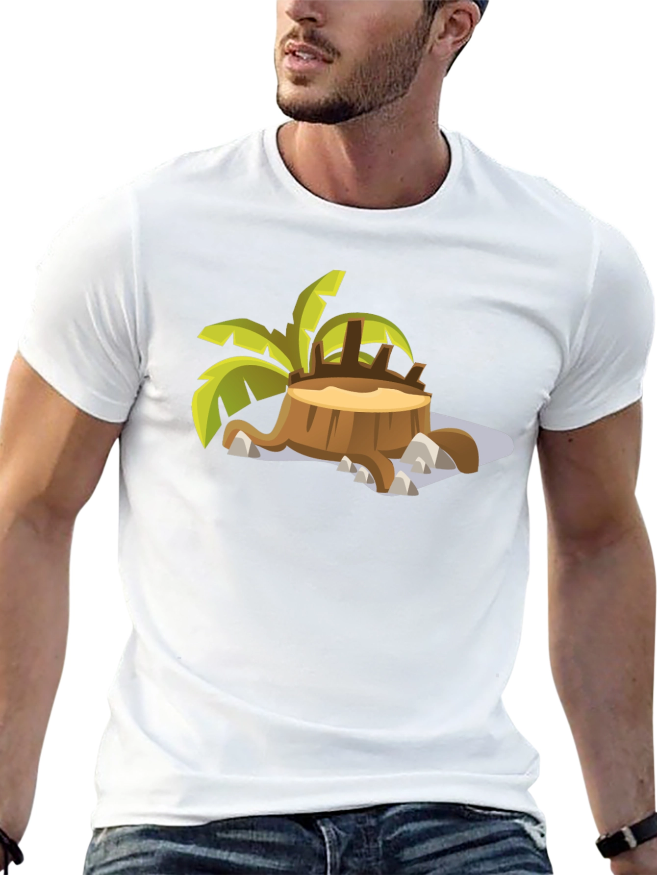 Tropical Stump T-Shirt - Black