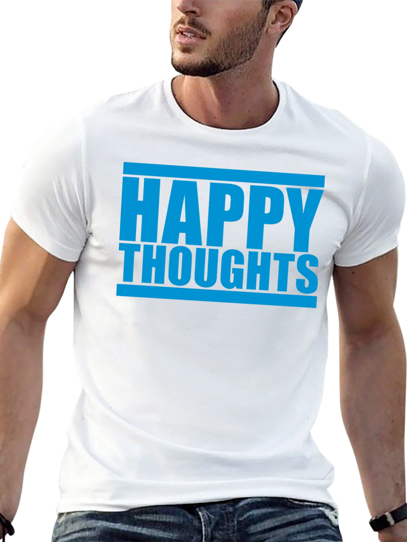 Happy Thoughts Graphic Tee - Casual Comfort