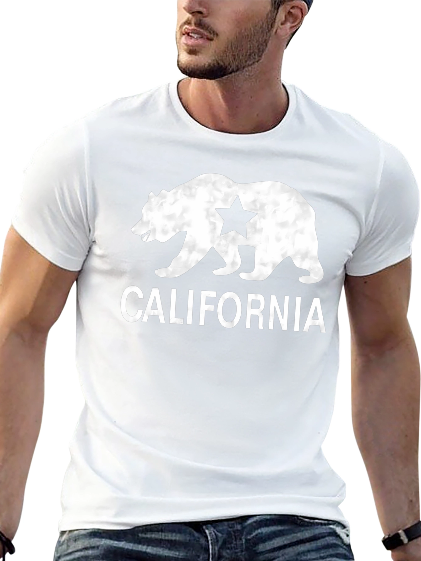 California Bear Graphic Tee - Black