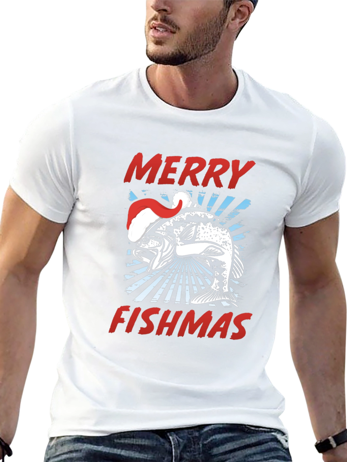Merry Fishmas Graphic T-Shirt