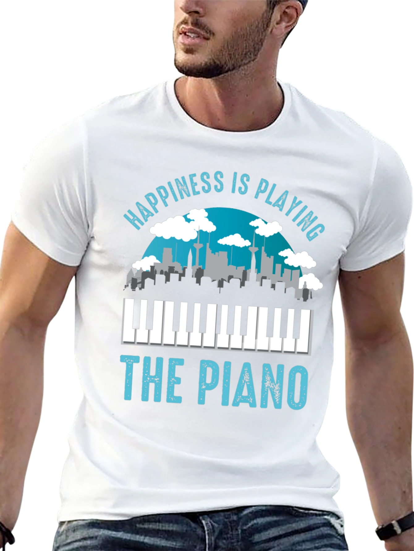 Happiness is Playing the Piano T-Shirt