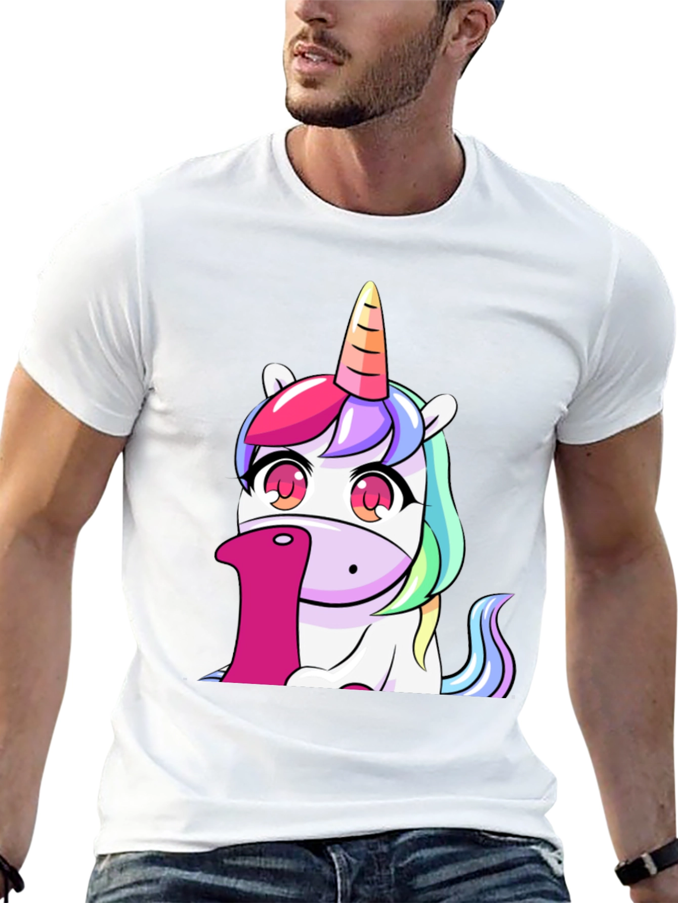 Unicorn Number 1 Black T-Shirt