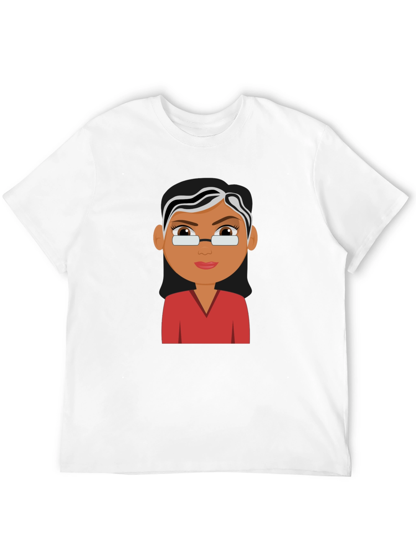 Cartoon Teacher Graphic Tee - Unisex Black T-Shirt