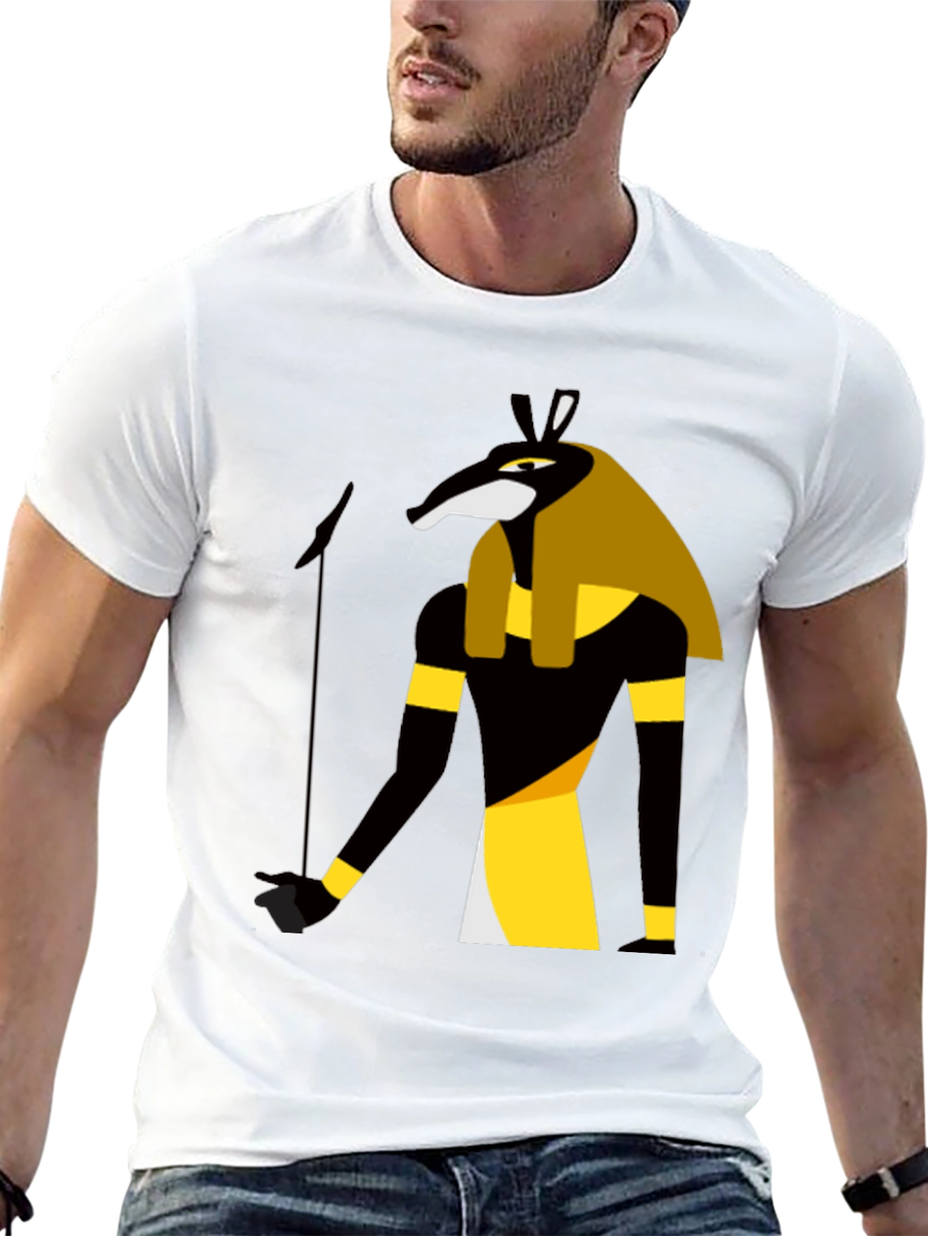 Anubis Graphic Tee - Ancient Egypt Style