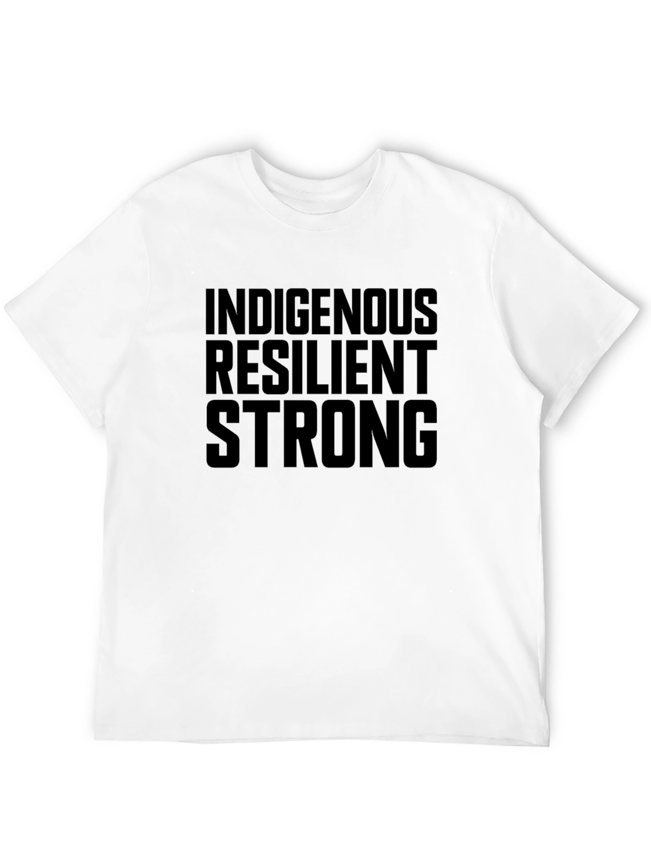 Indigenous Resilient Strong Black Graphic T-Shirt