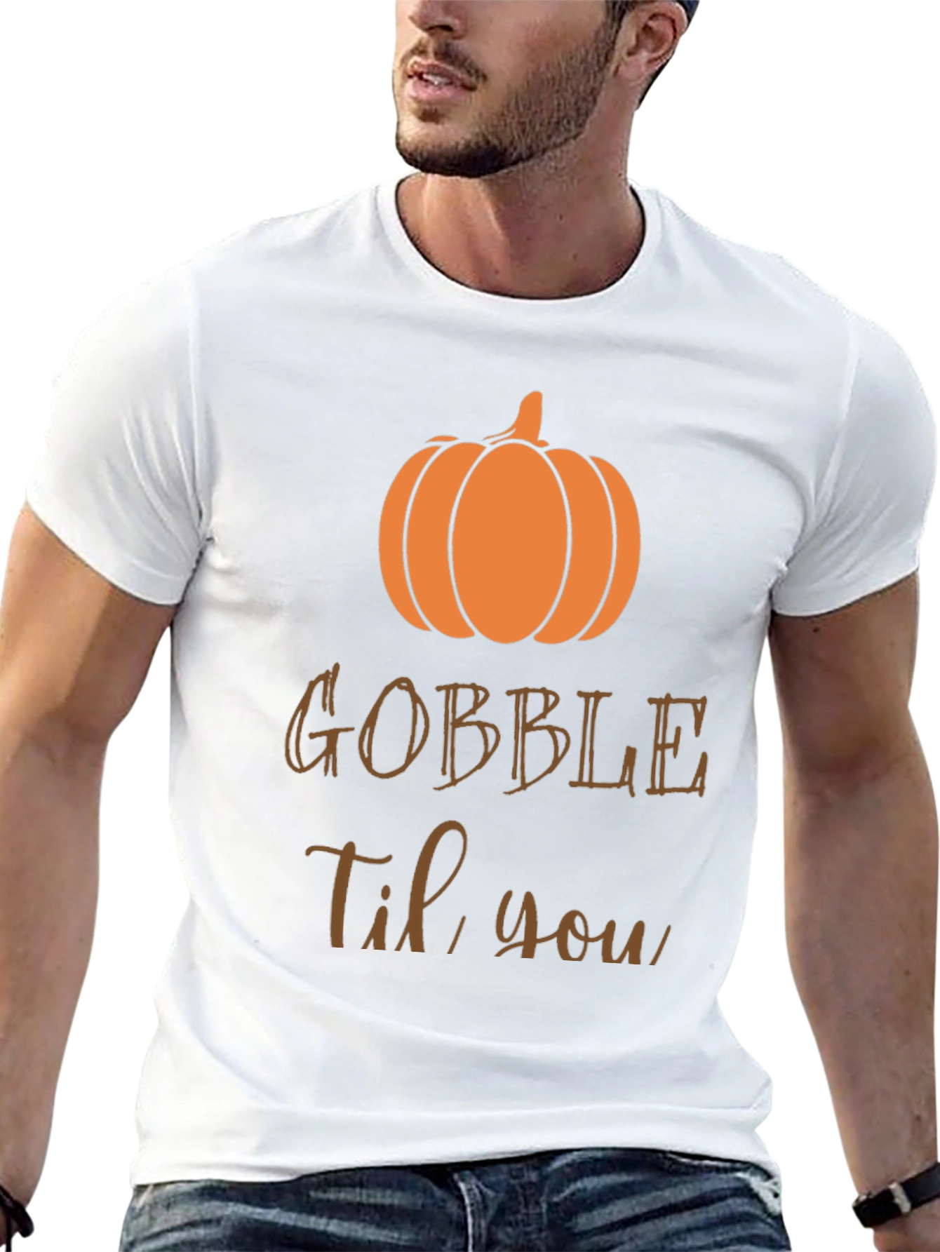Gobble Til You Wobble Thanksgiving T-Shirt