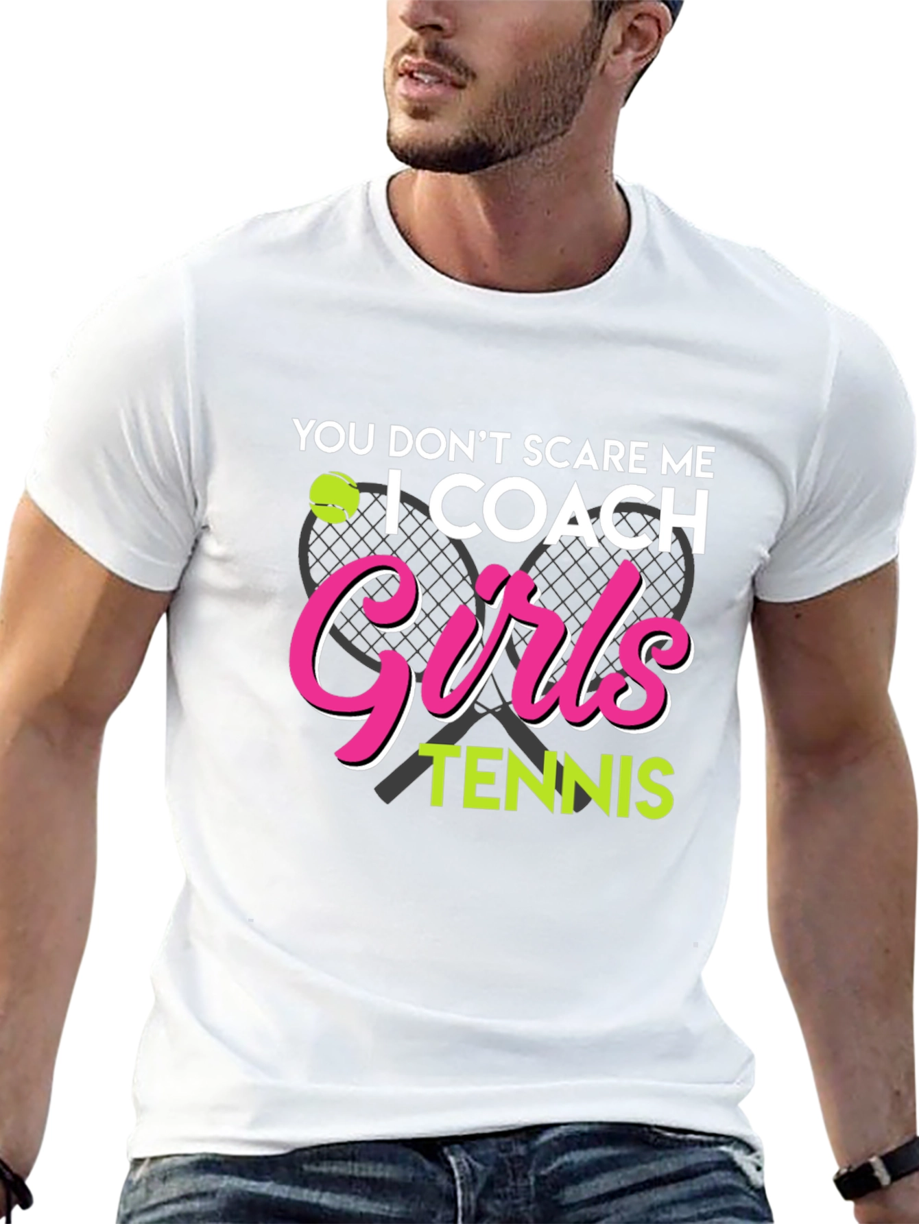 I Coach Girls Tennis T-Shirt