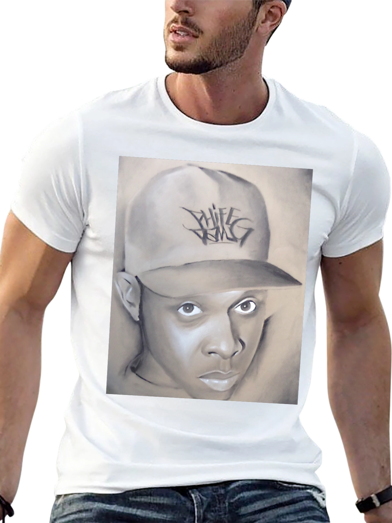 Chief Keef Portrait Graphic T-Shirt