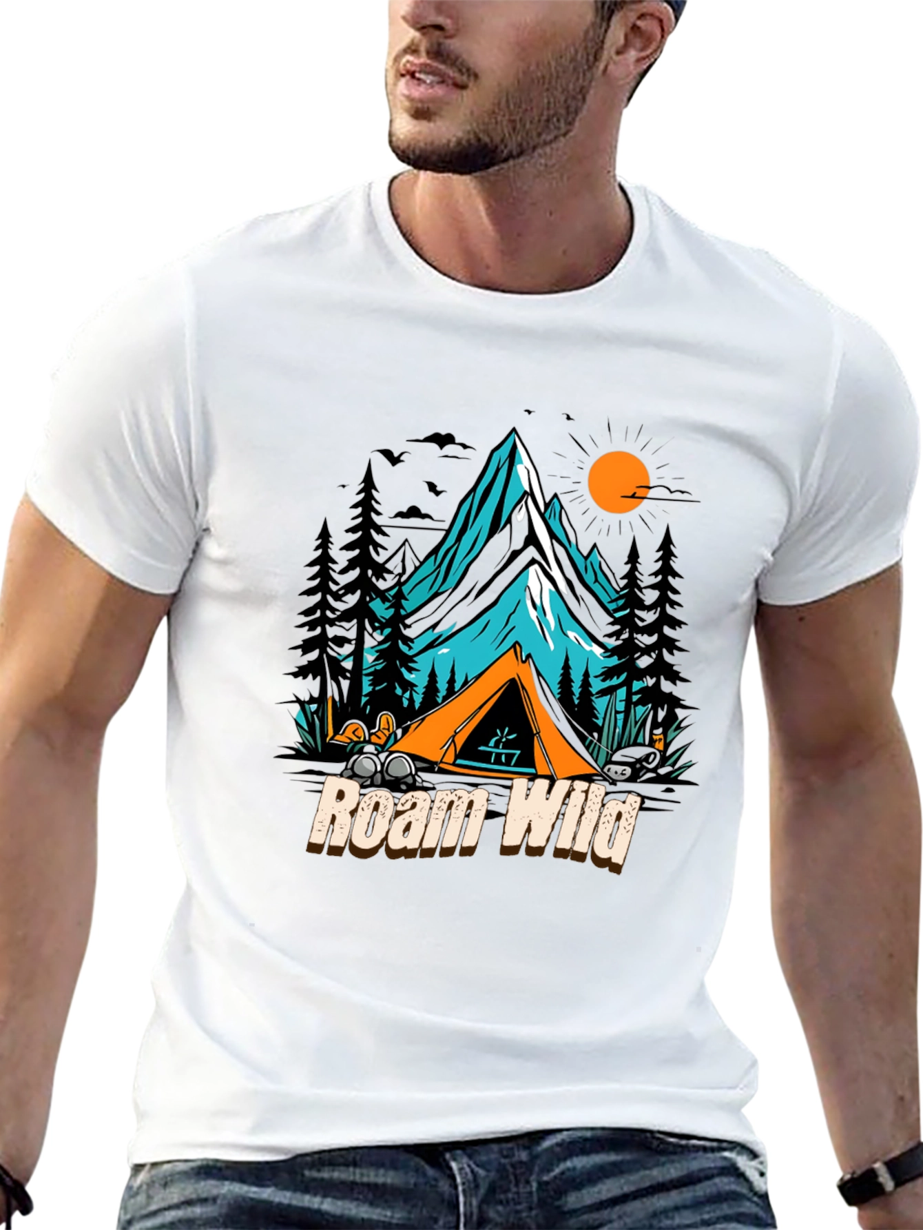 Roam Wild Graphic Tee - Adventure Awaits!
