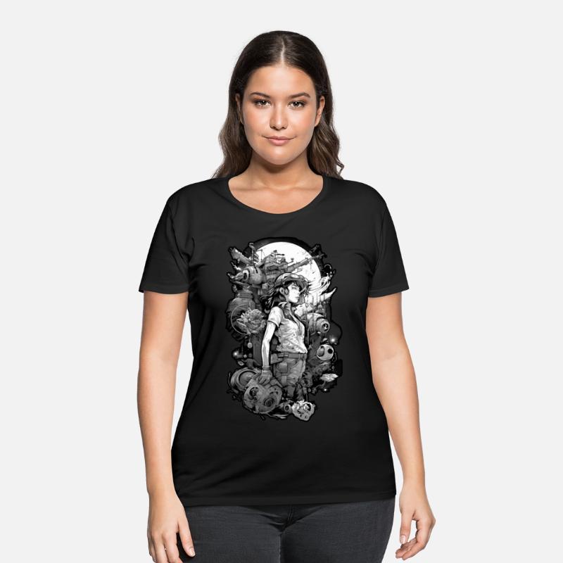 War , girl and battleship sci fi digital art