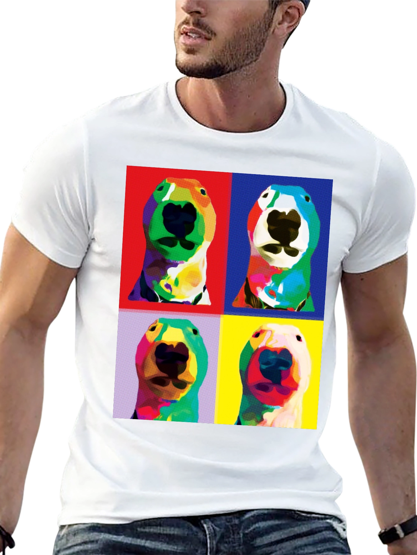 Pop Art Dog Portrait T-Shirt