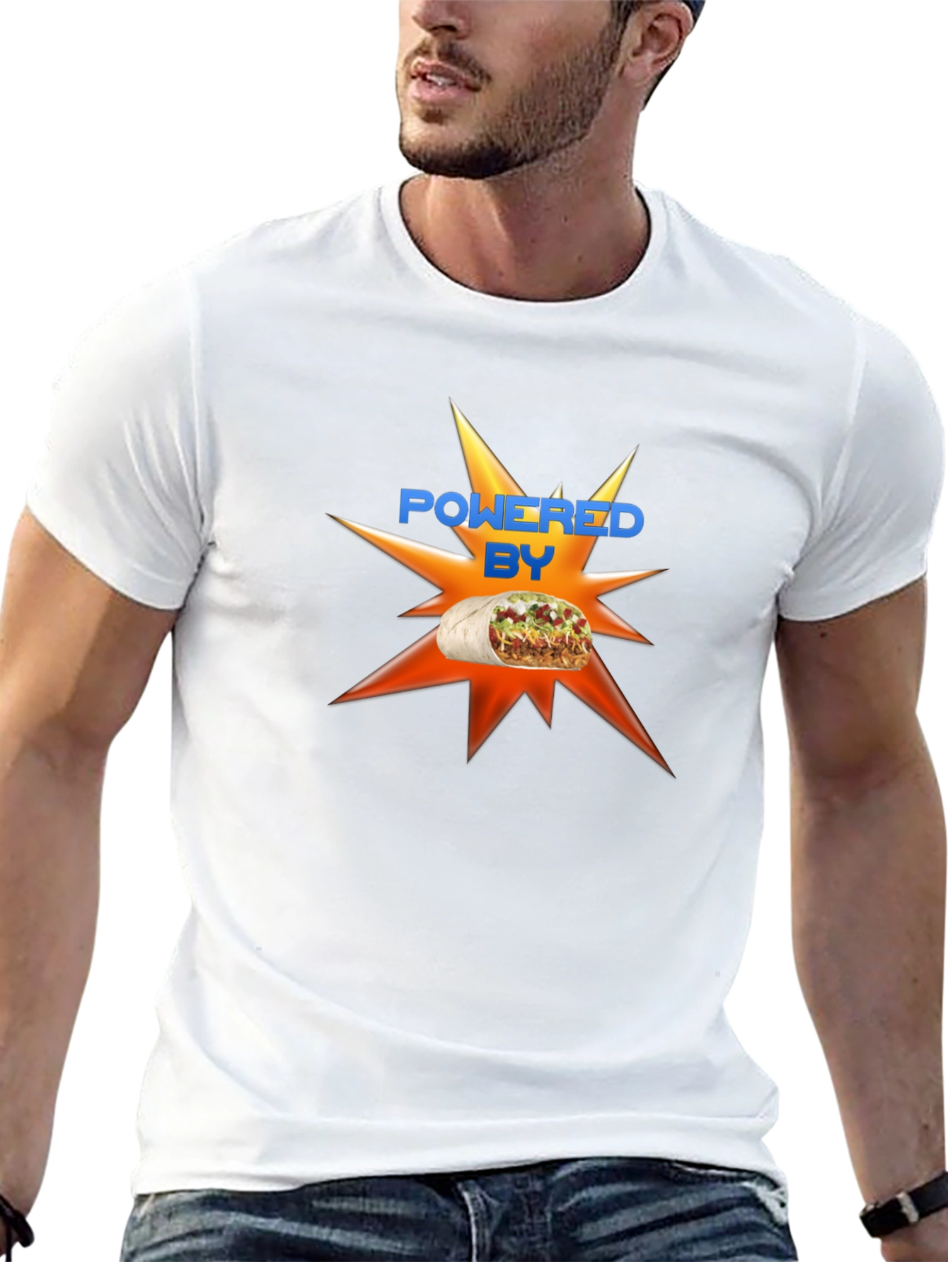 Powered by Burrito Graphic T-Shirt