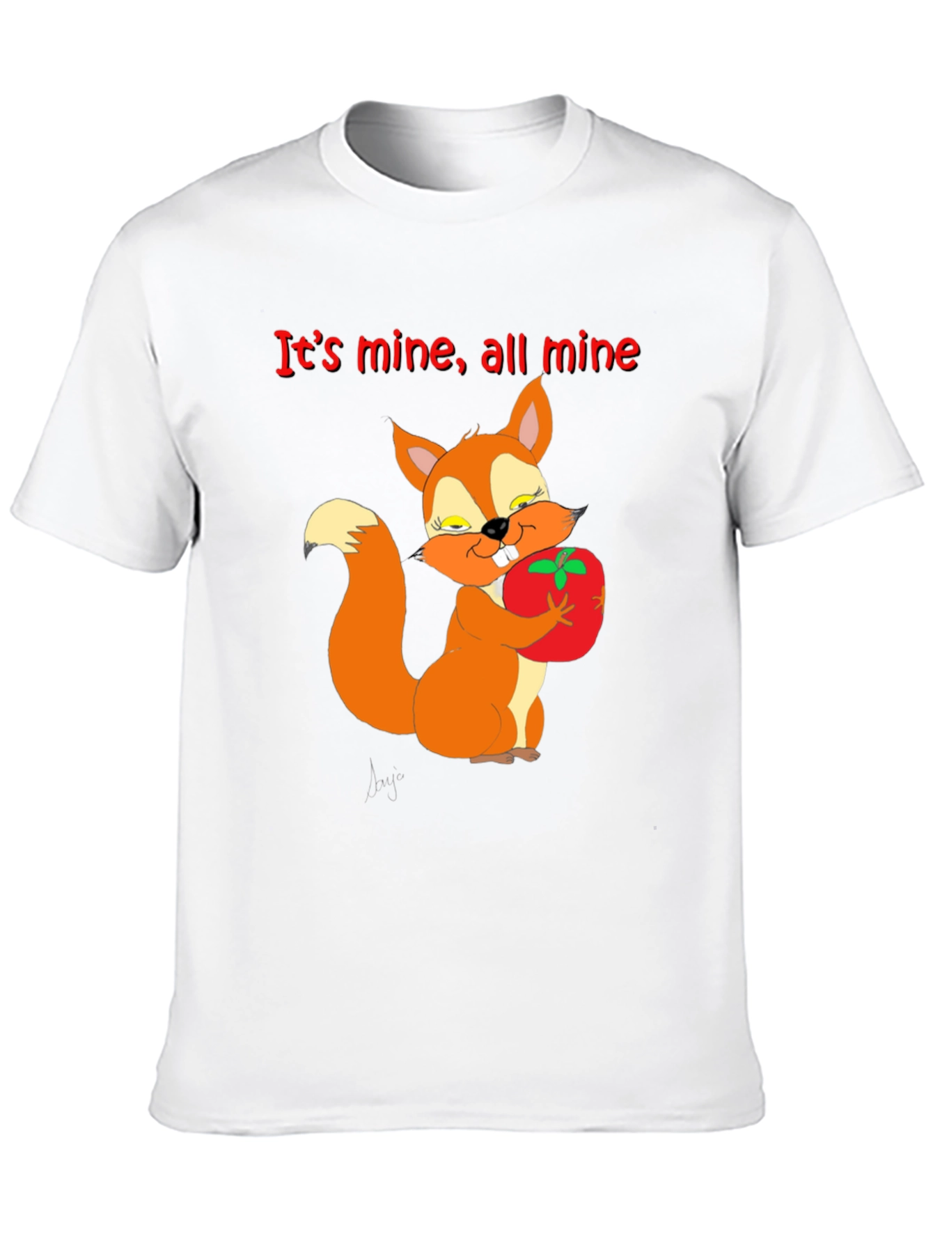 Its Mine Squirrel Graphic T-Shirt
