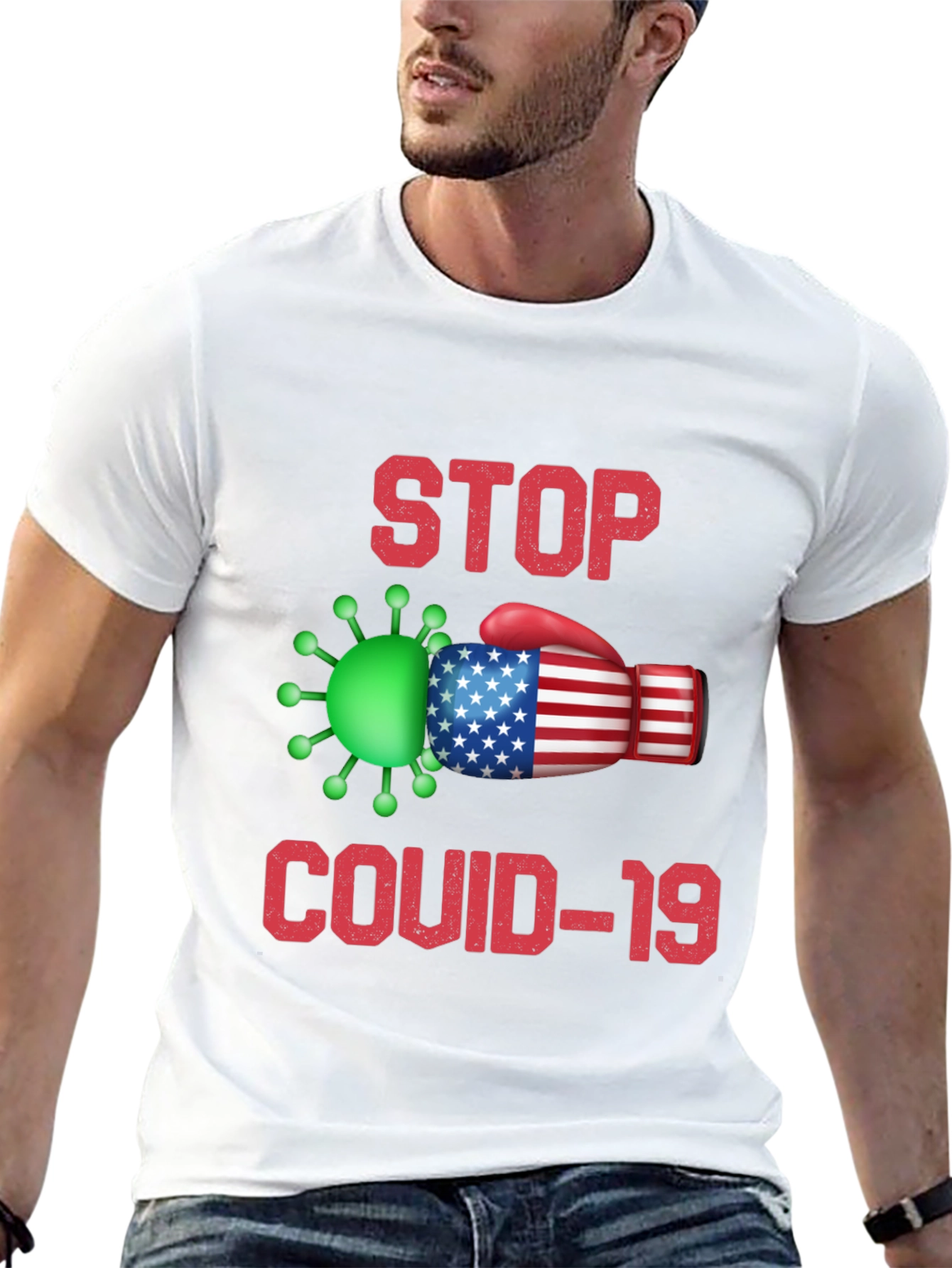 Stop COVID-19 Patriotic T-Shirt