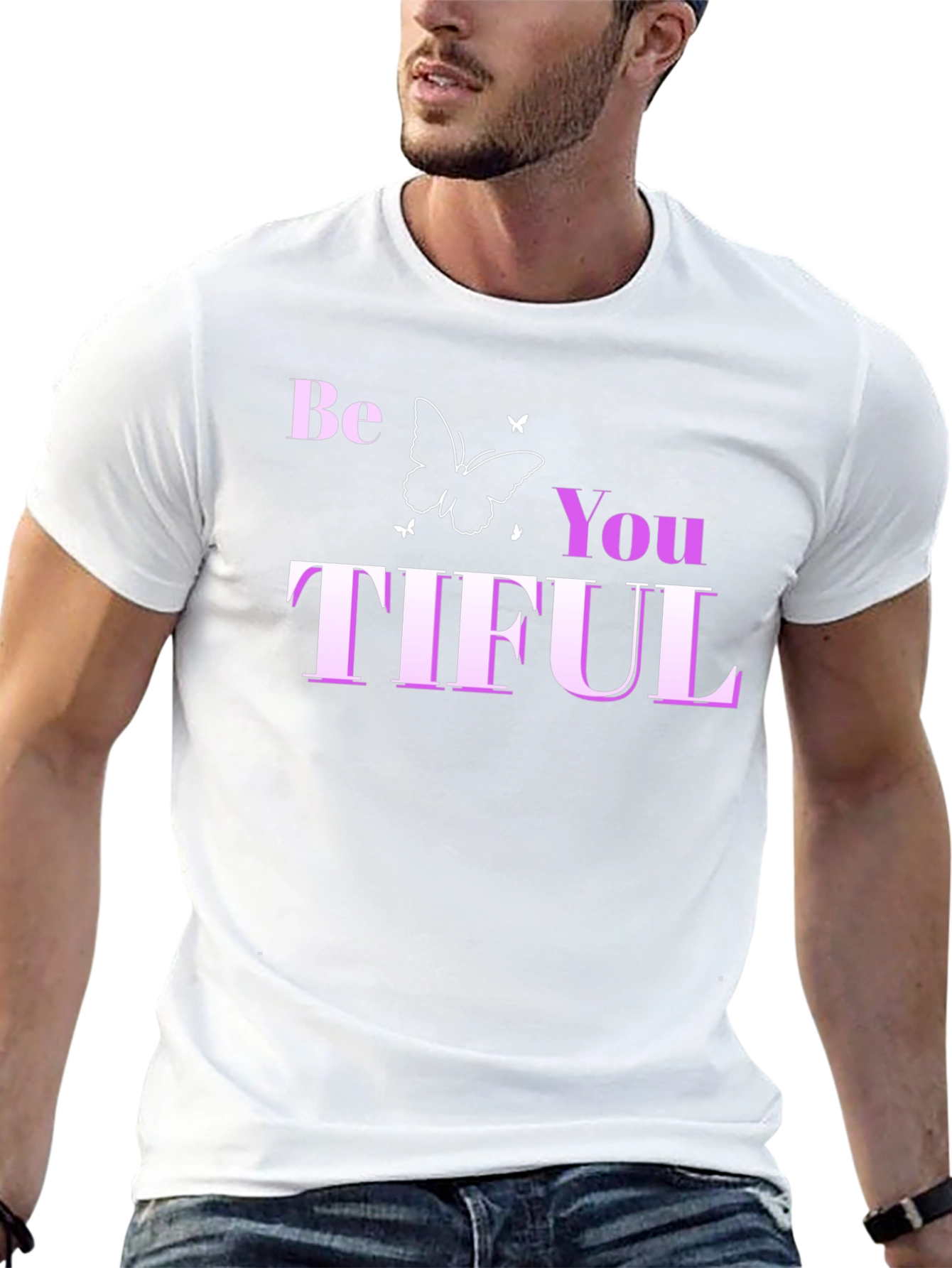 Be You TIFUL Graphic Tee - Black