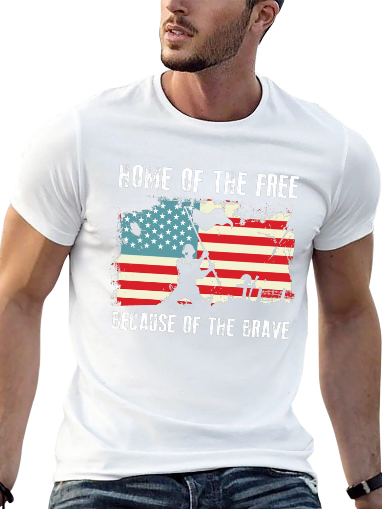 Home of the Free Graphic T-Shirt