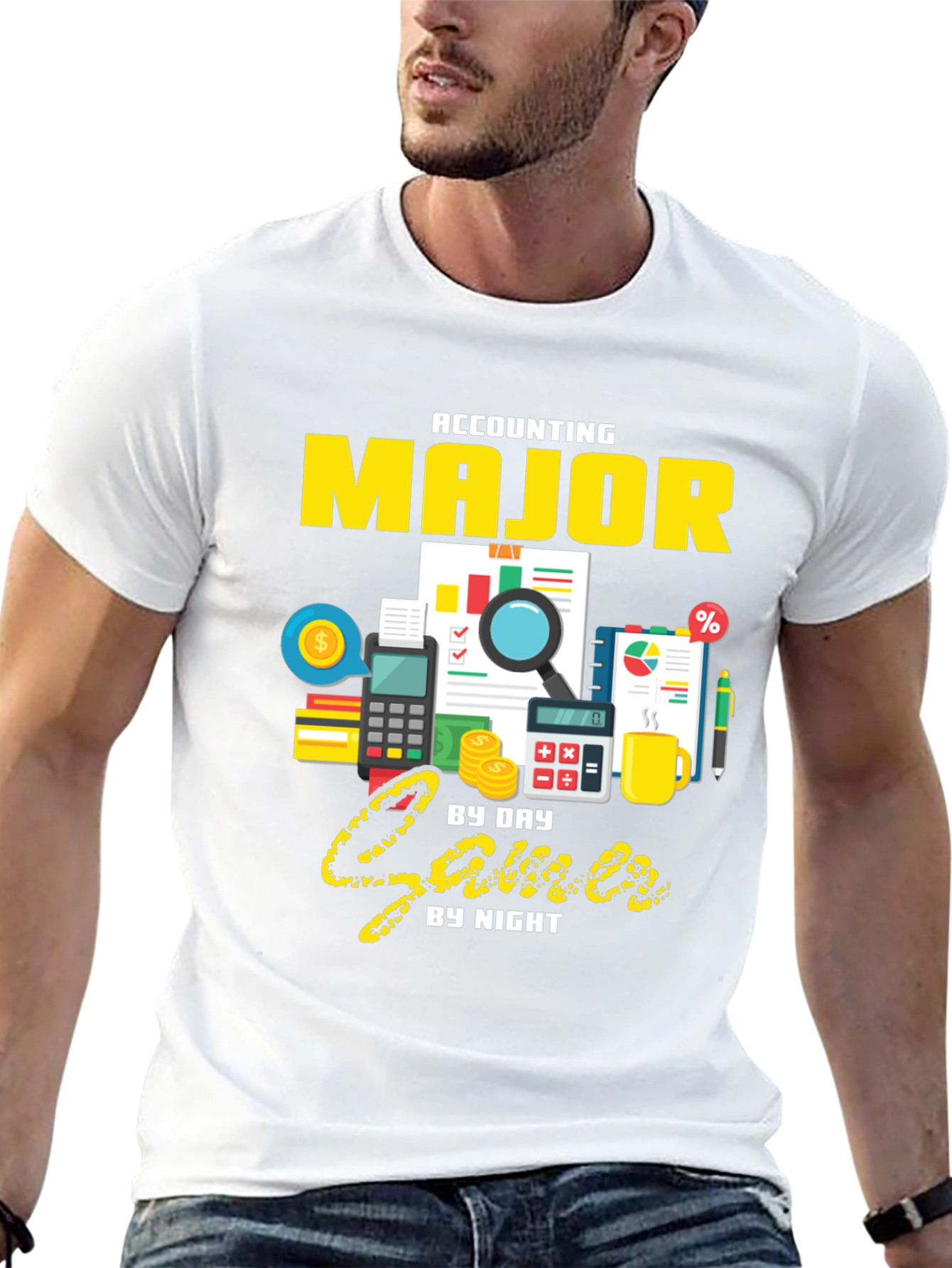 Accounting Major Gamer Graphic T-Shirt
