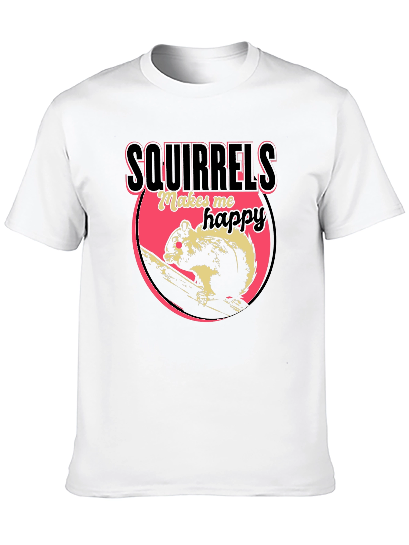 Squirrels Make Me Happy Graphic Tee