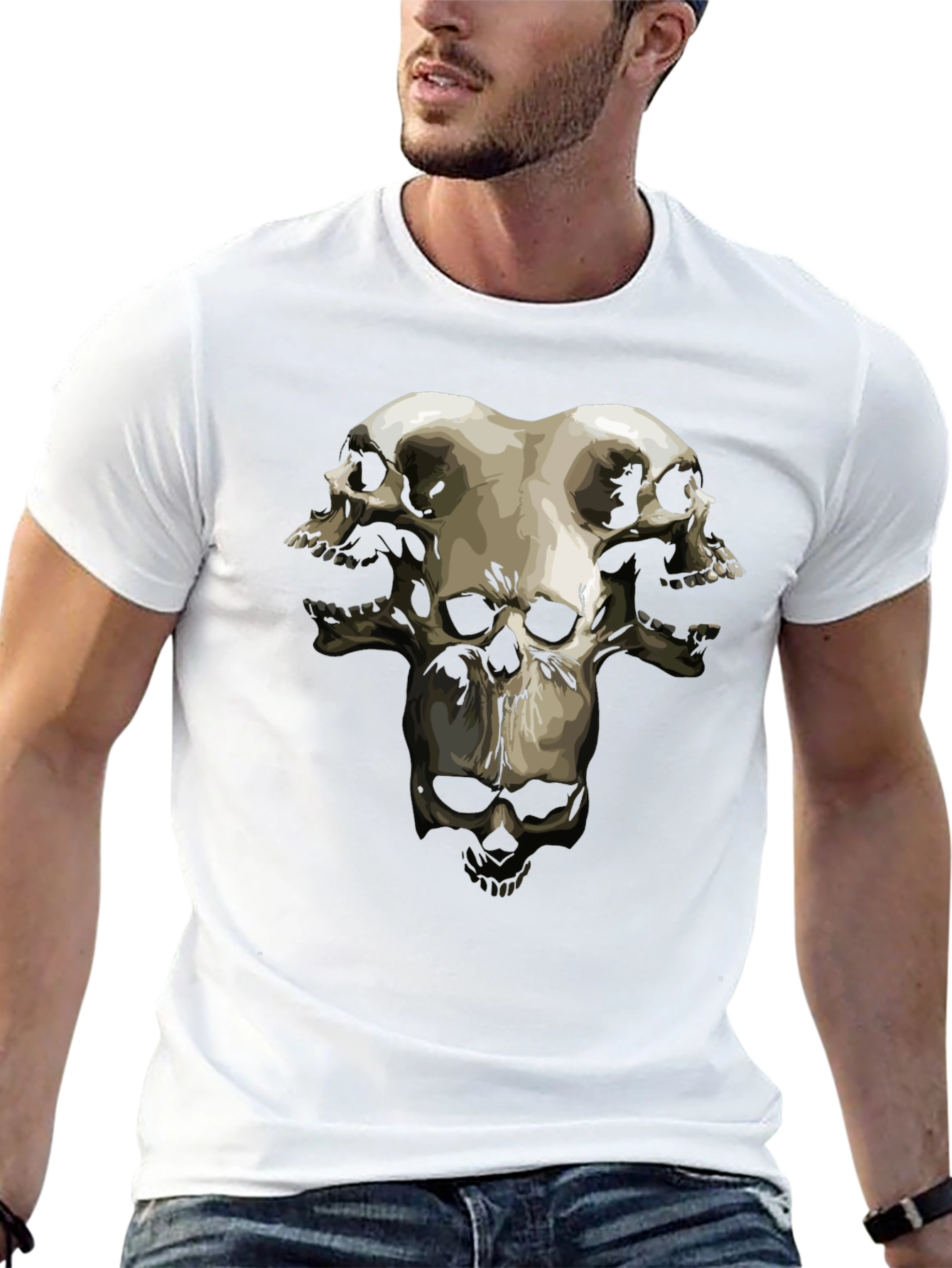 Skull Graphic Tee - Unique Mens T-Shirt
