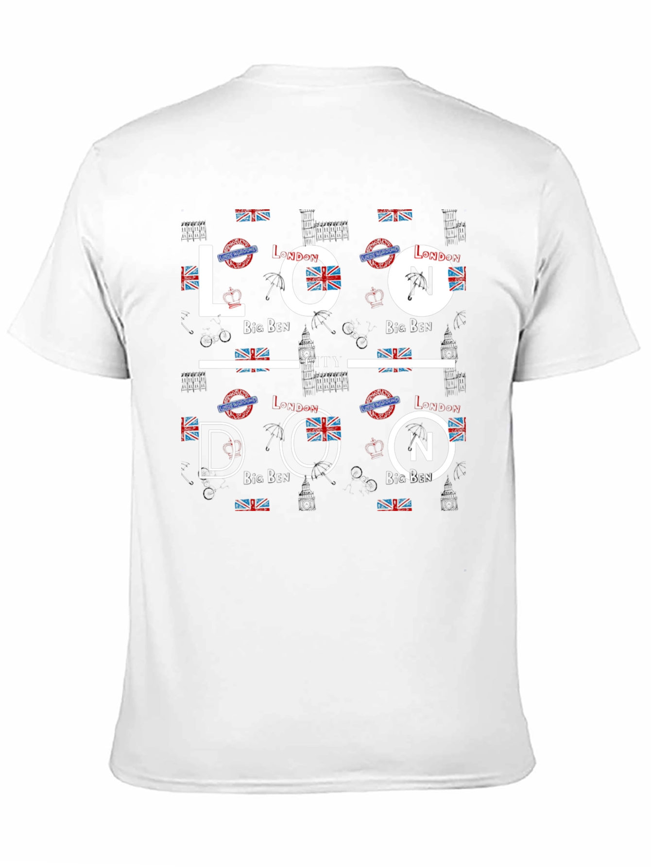London City Graphic Print Black T-Shirt