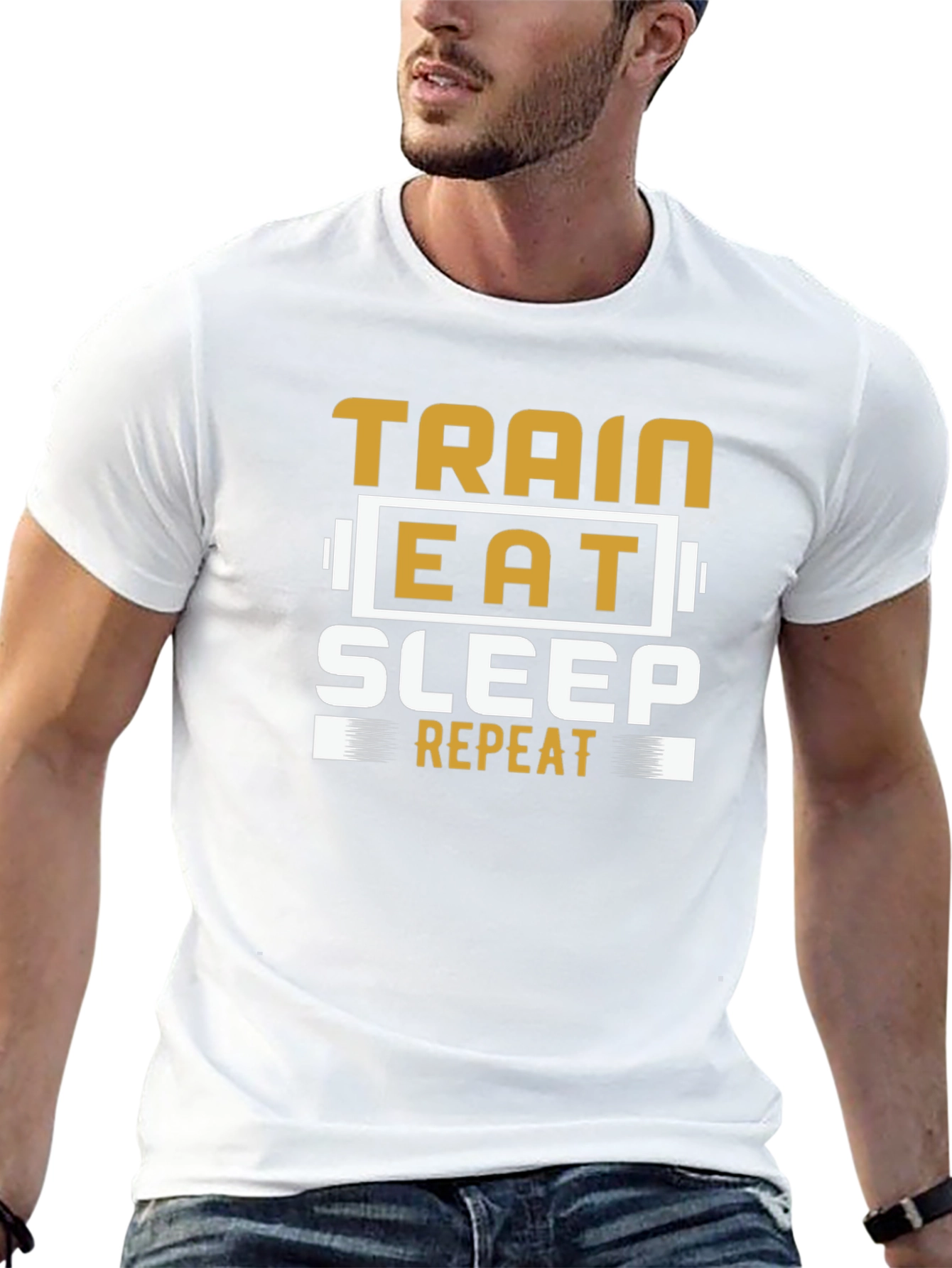 Train Eat Sleep Repeat Graphic Tee