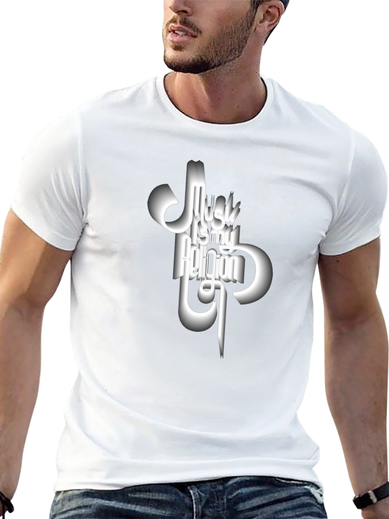 Music is My Religion T-Shirt - Stylish Graphic Tee
