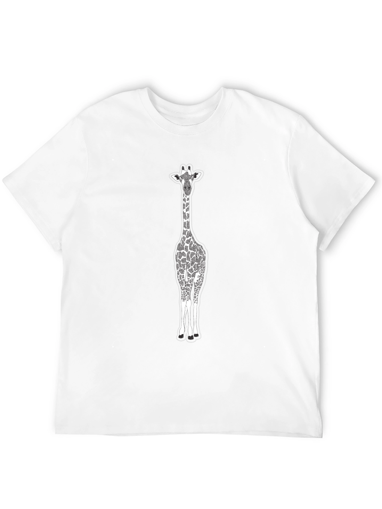 Giraffe Graphic Print T-Shirt