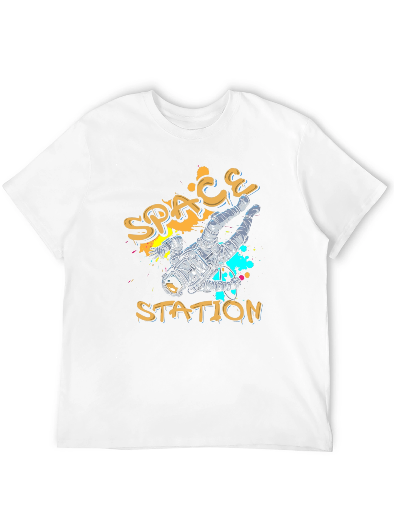 Space Station Graphic T-Shirt