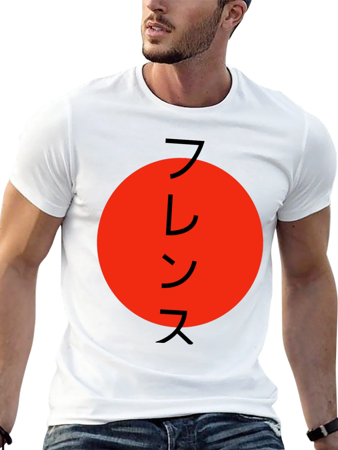 France Japan Inspired Graphic Tee