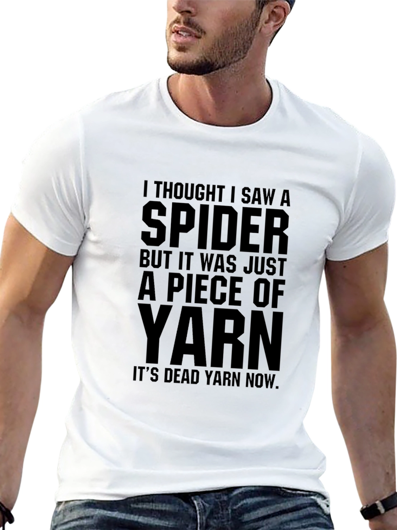 Funny Spider Yarn T-Shirt - Soft Cotton Tee