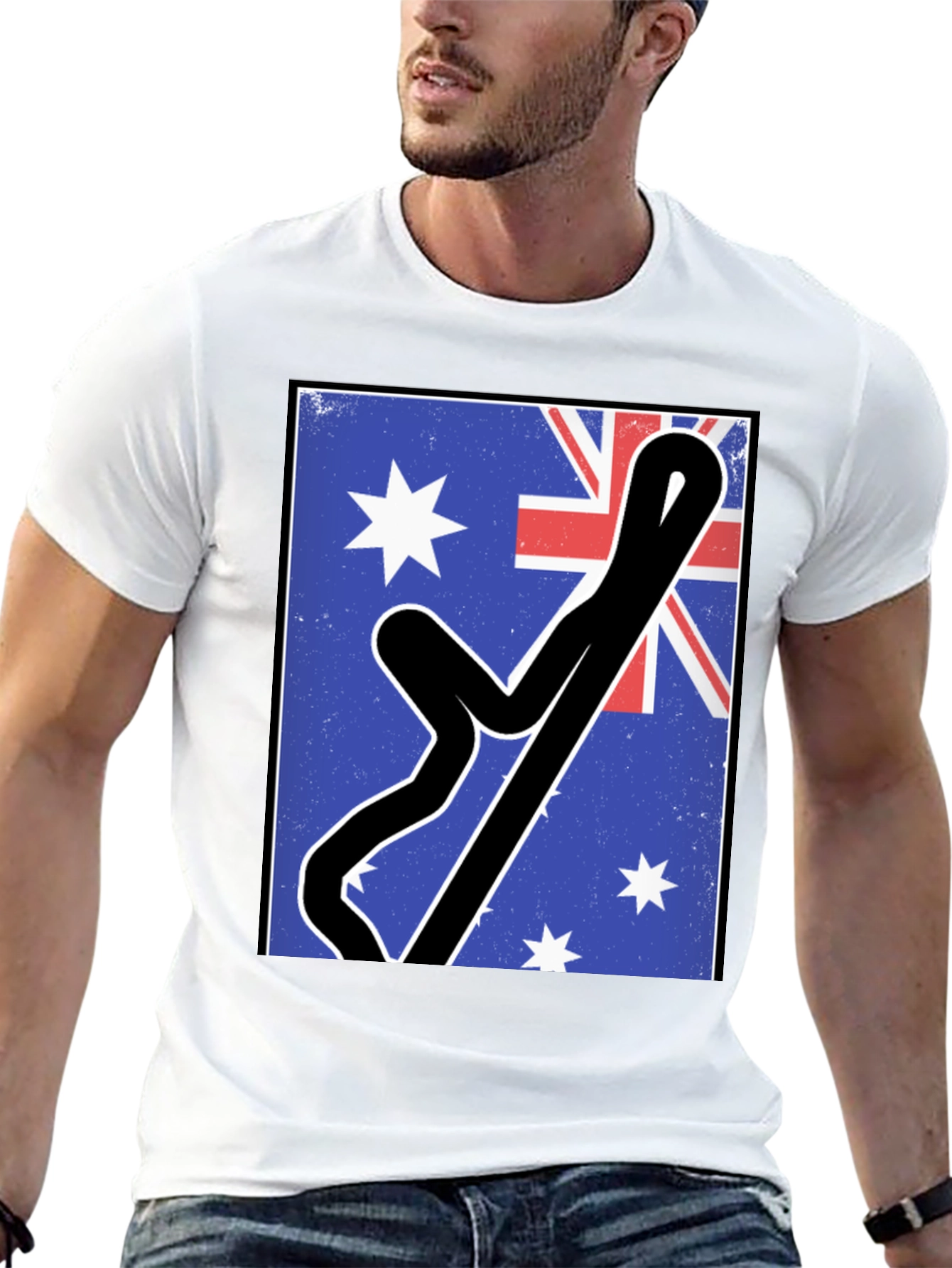 Australian Flag Racing Track Tee